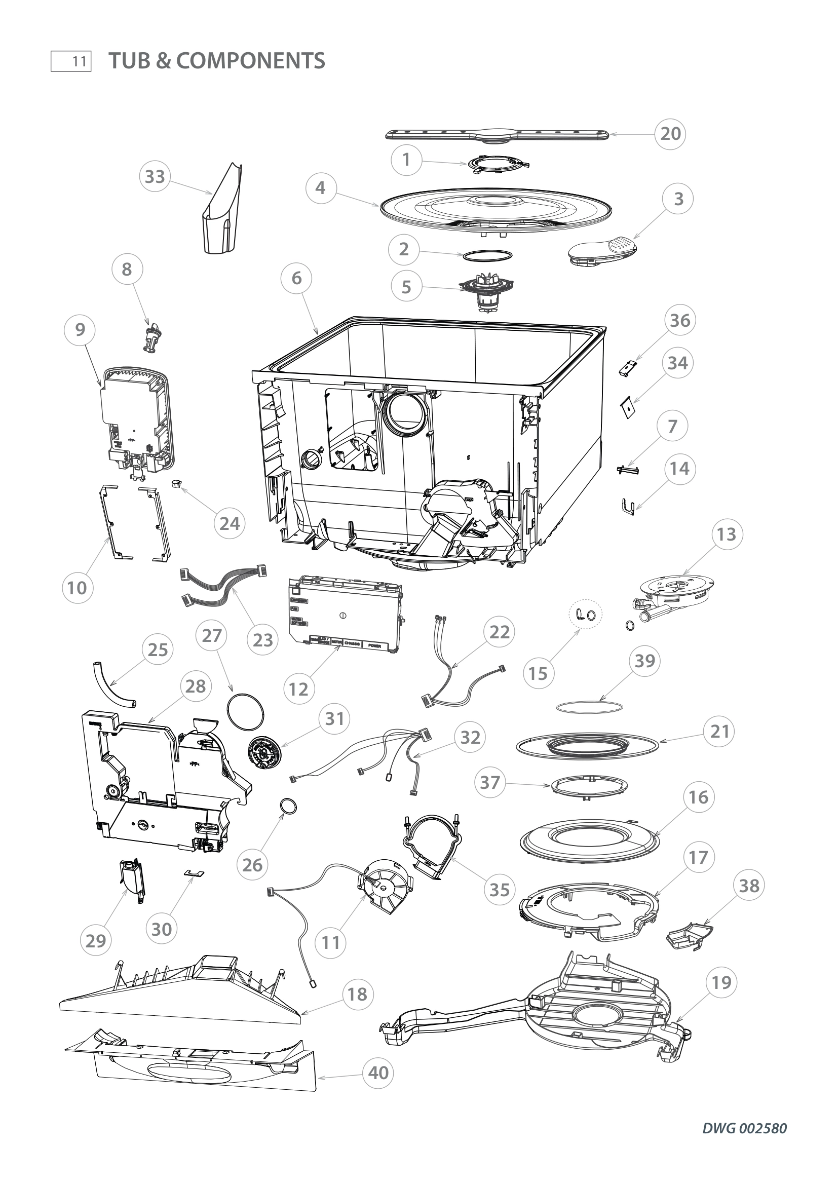 TUB & COMPONENTS