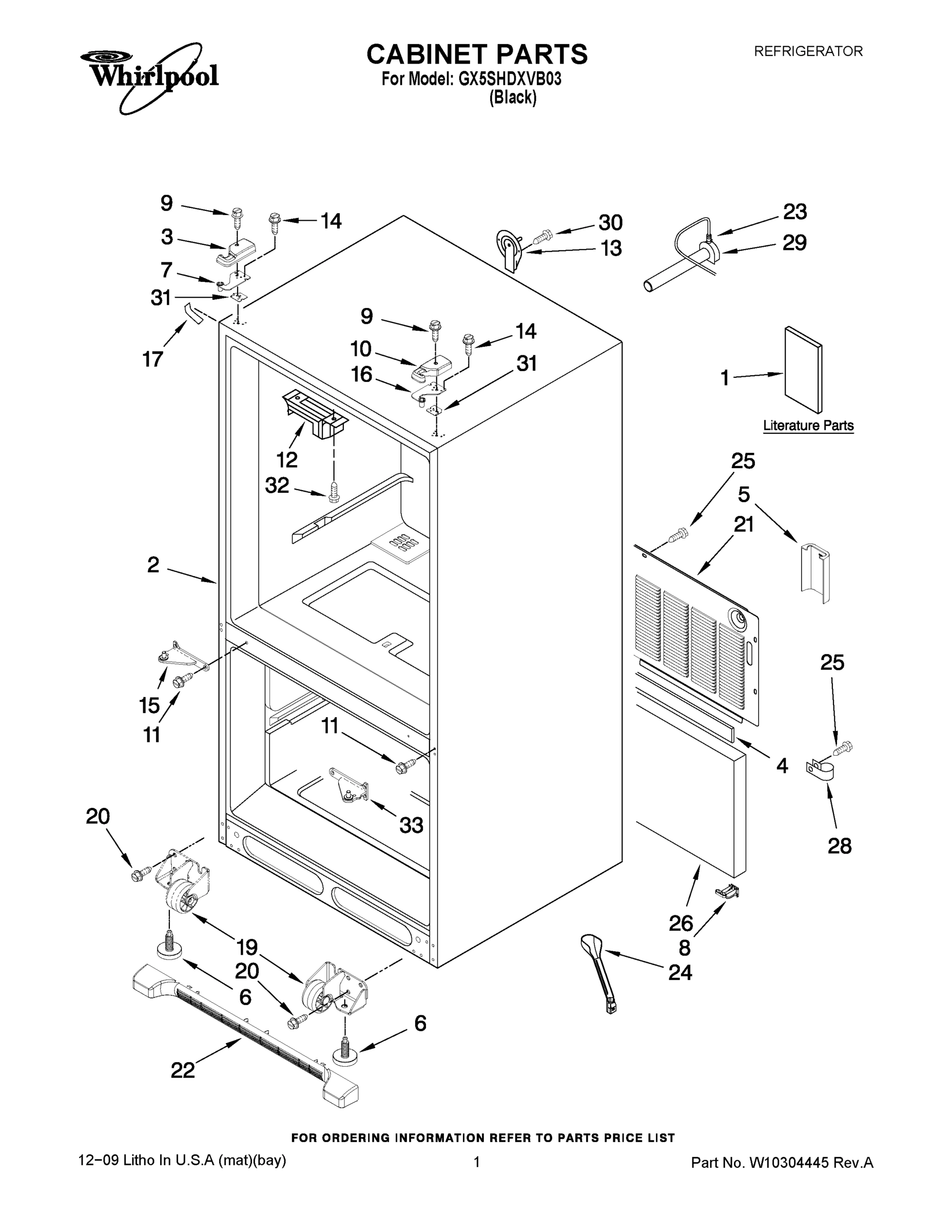 01 - CABINET PARTS