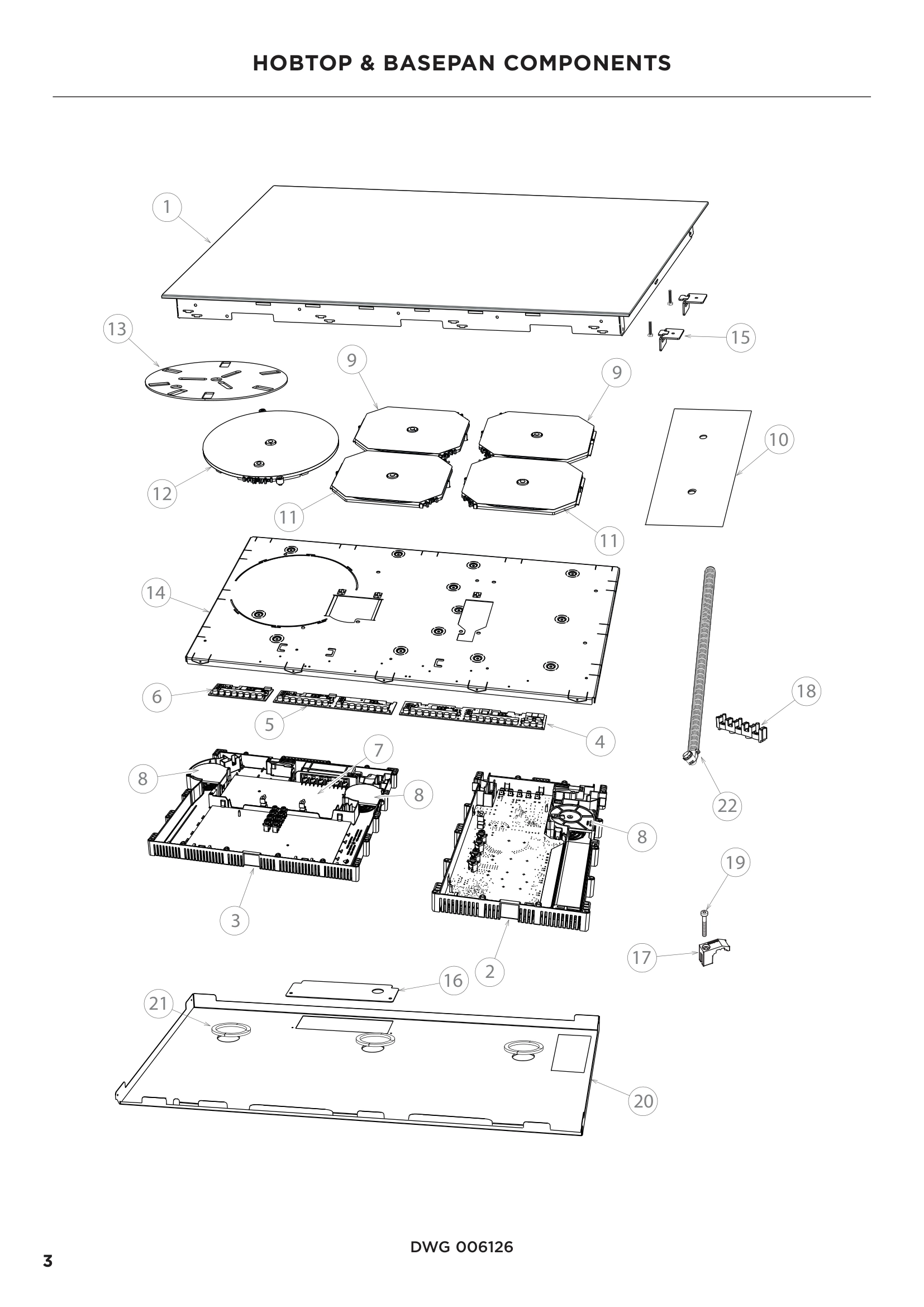 HOBTOP & BASEPAN COMPONENTS