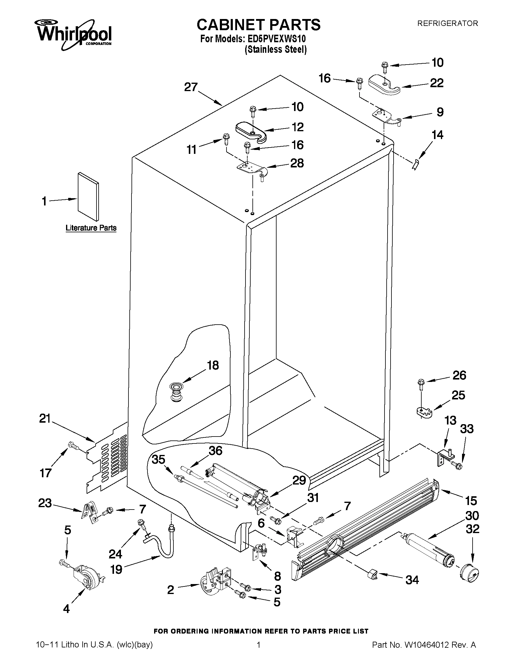 01 - CABINET PARTS