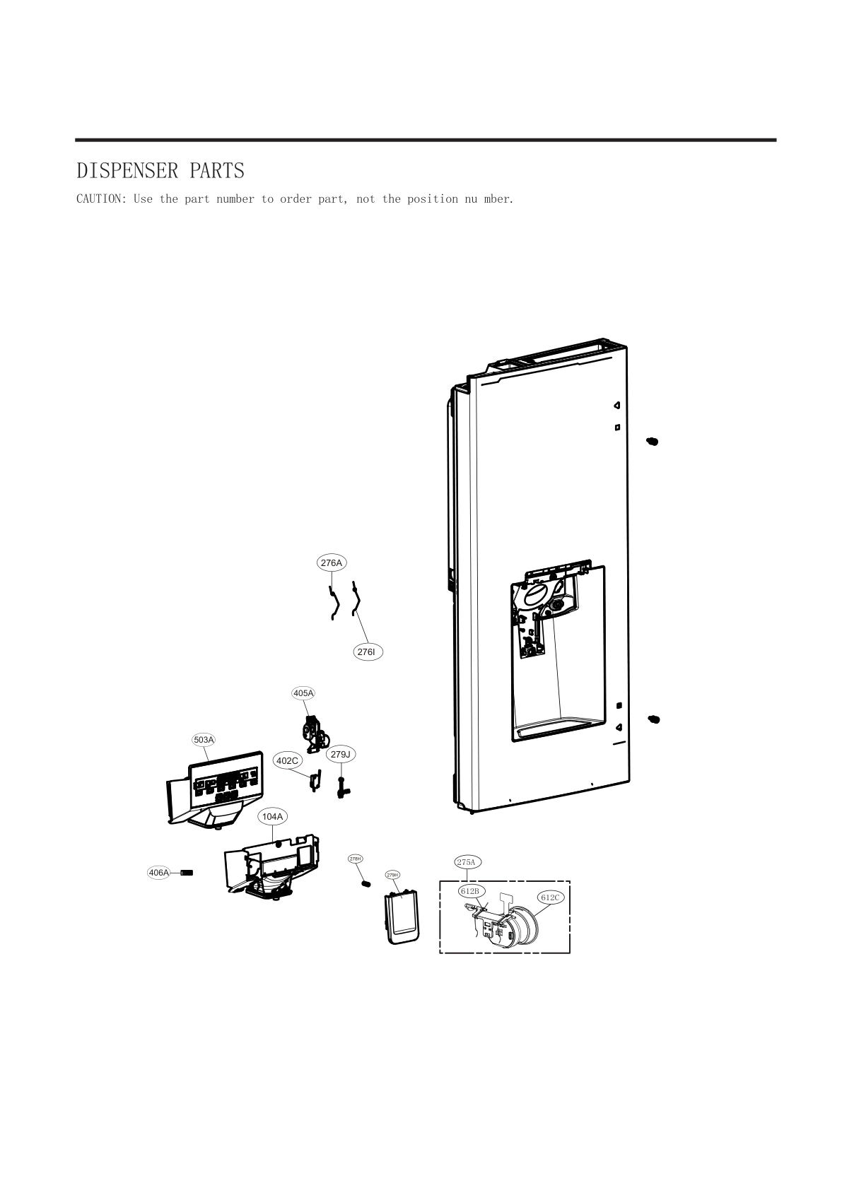 DISPENSER PARTS