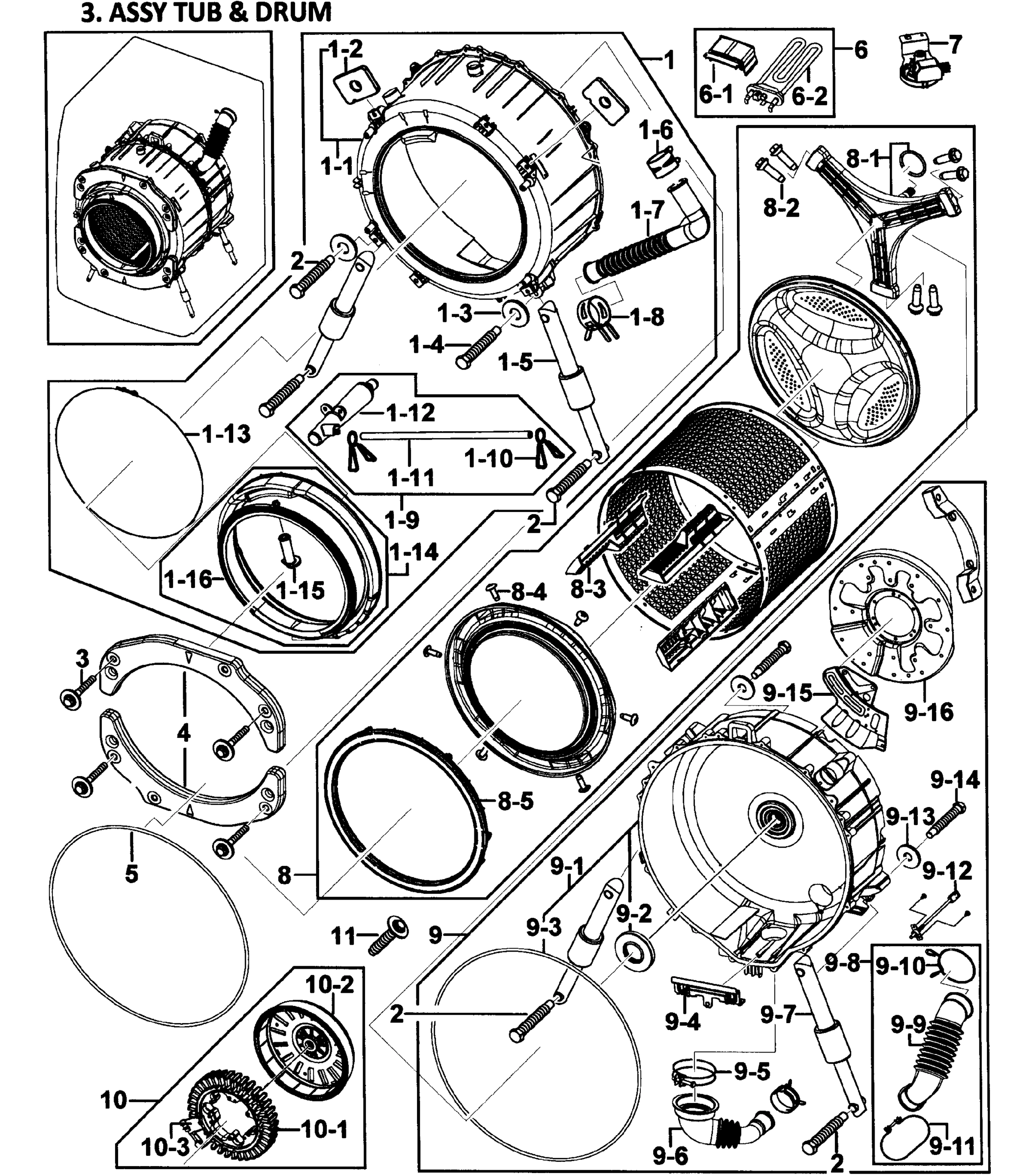 TUB/DRUM ASSY