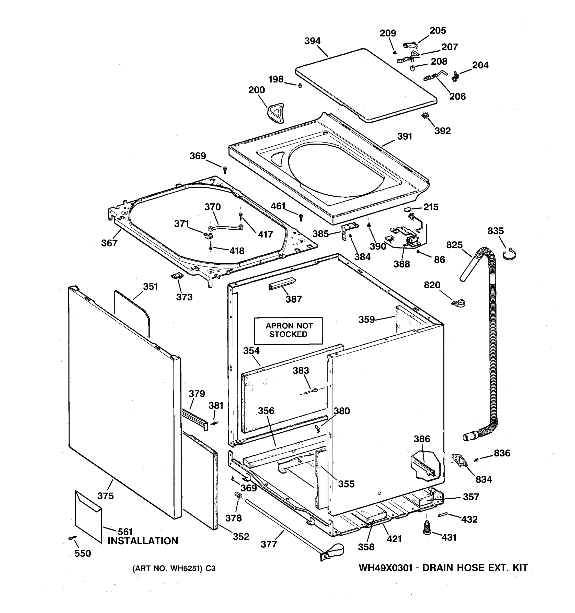 CABINET, COVER & FRONT PANEL