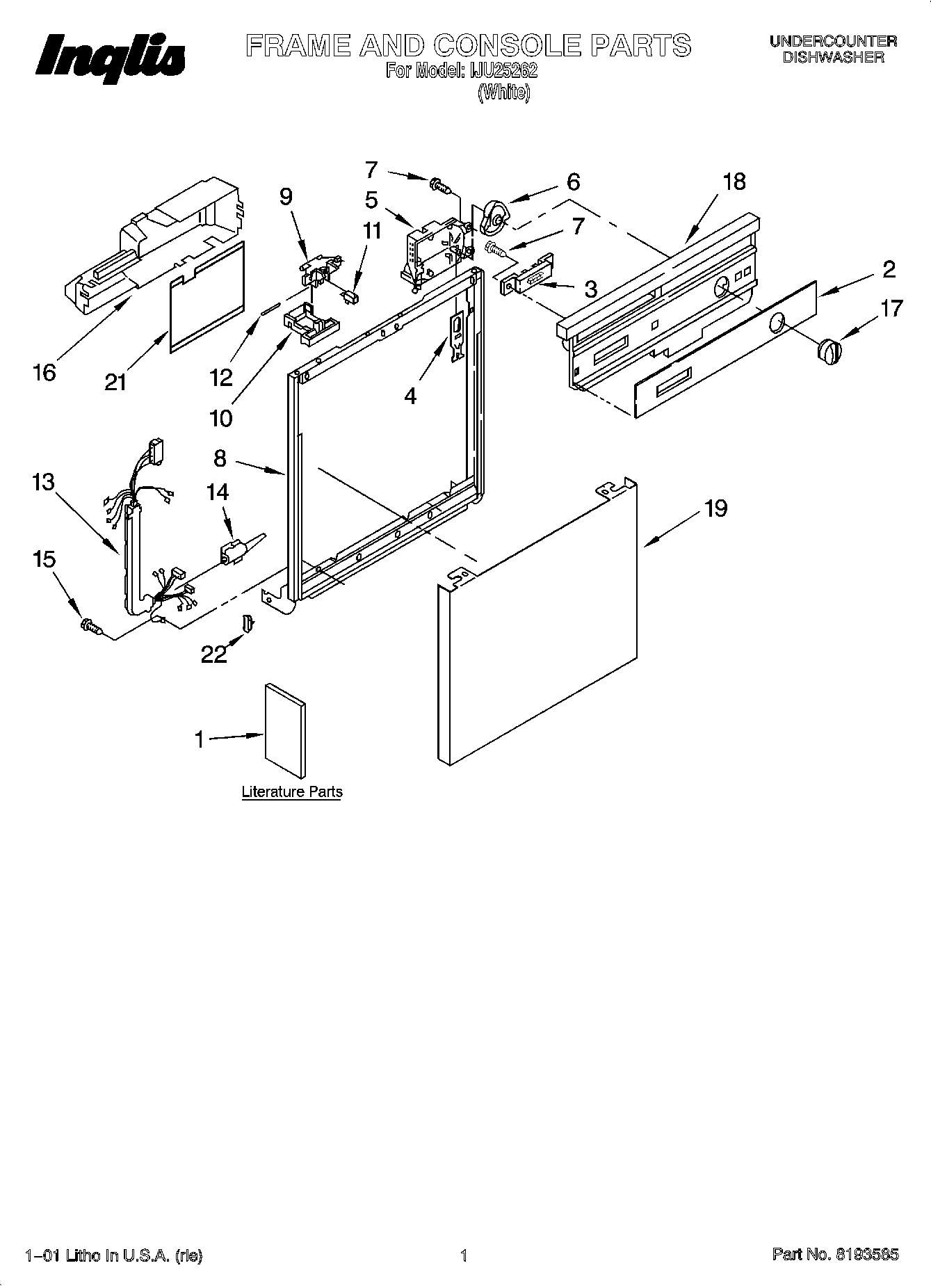 01 - FRAME AND CONSOLE PARTS