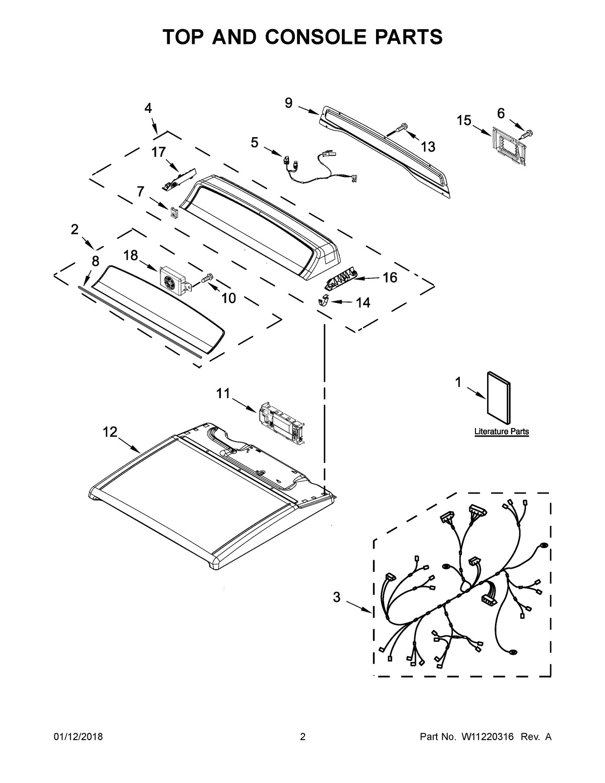 02 - TOP AND CONSOLE PARTS