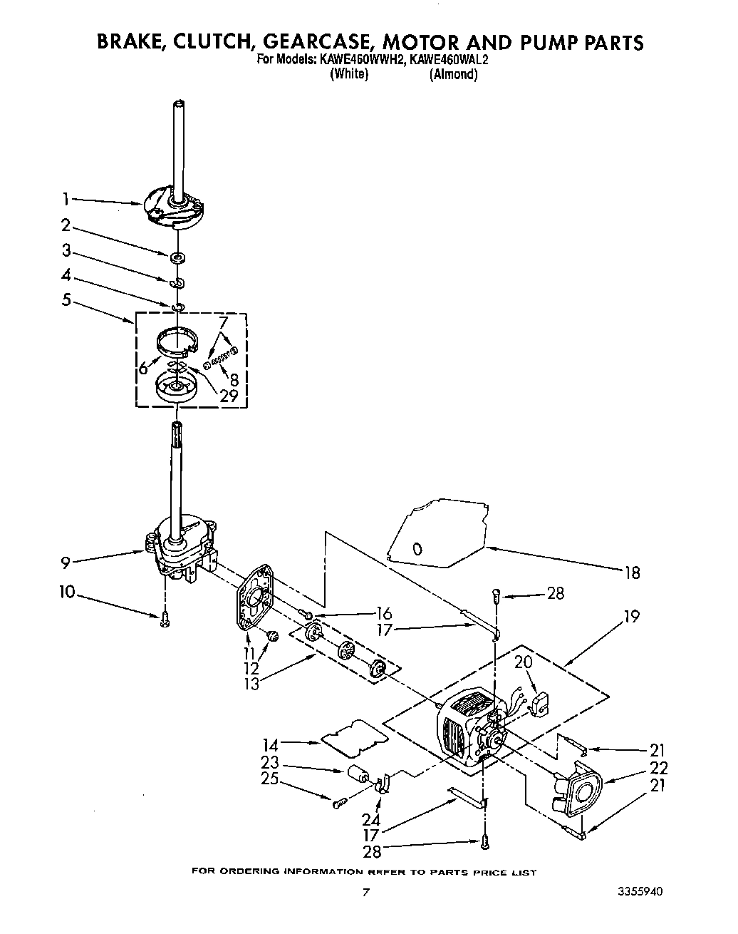 05 - BRAKE, CLUTCH, GEARCASE, MOTOR & PUMP