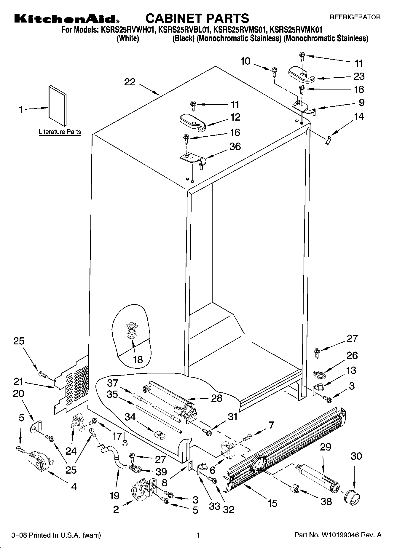 01 - CABINET PARTS