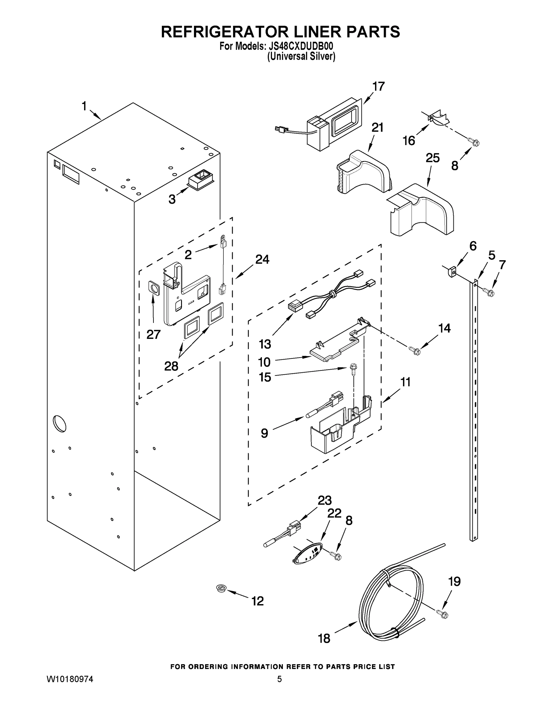 04 - REFRIGERATOR LINER PARTS