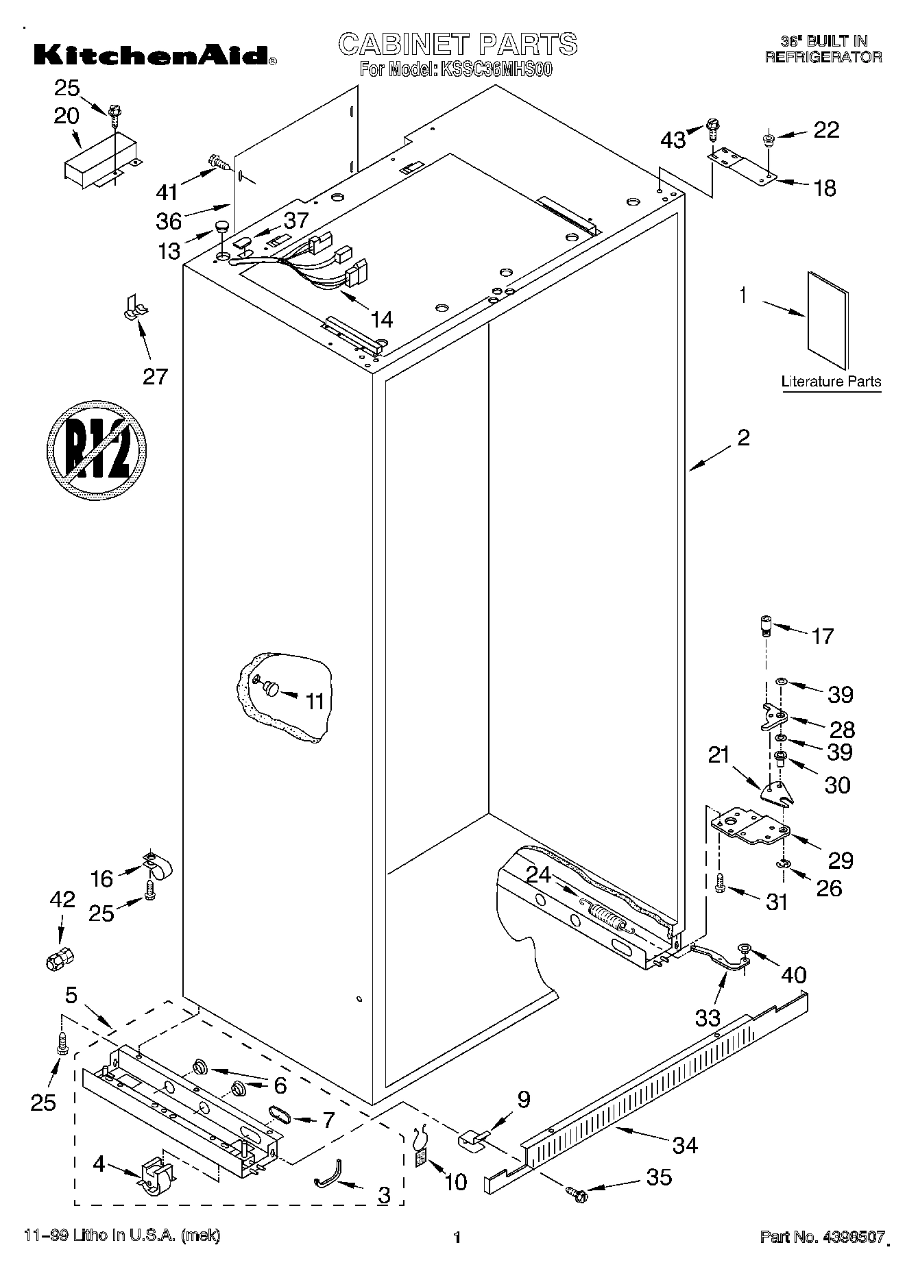 01 - CABINET, LITERATURE