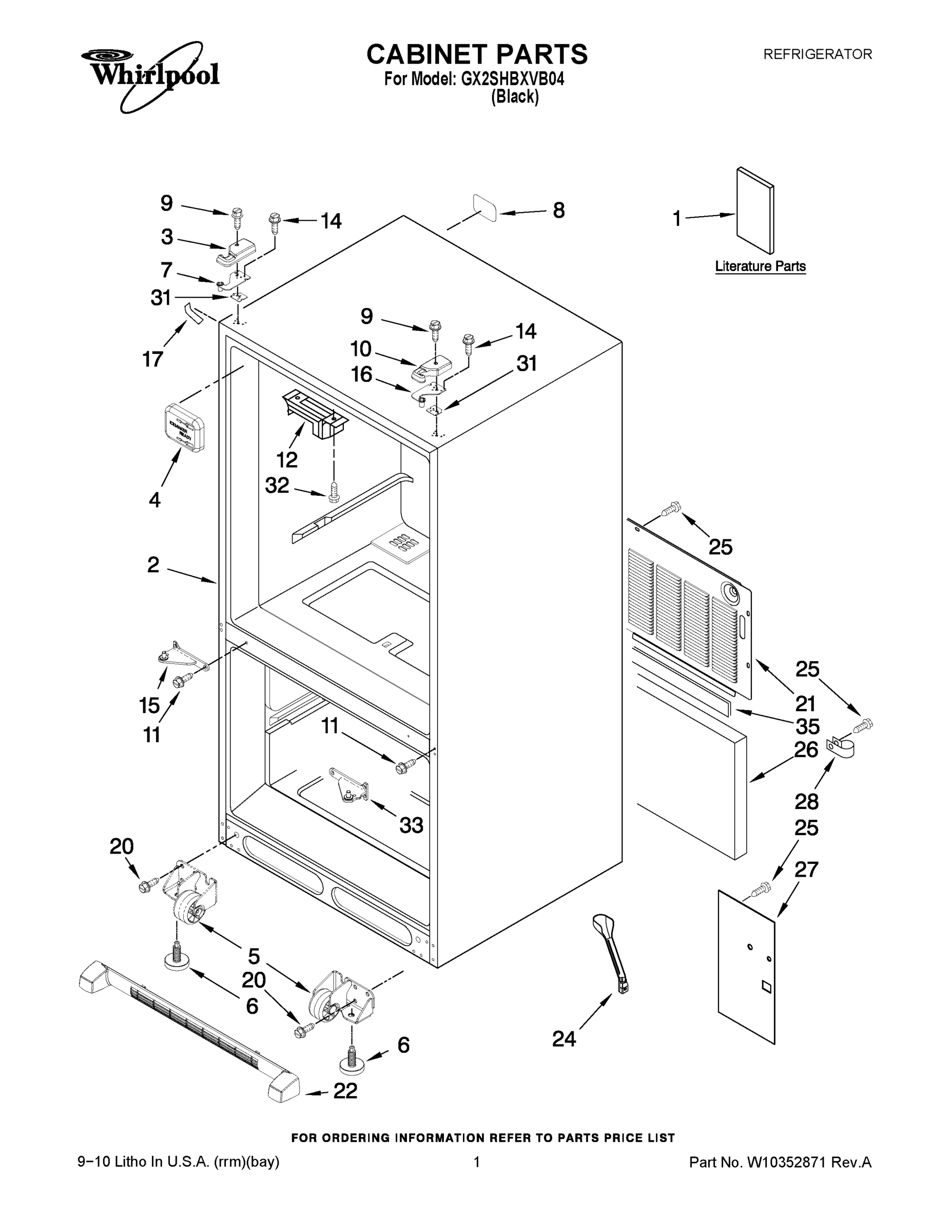 01 - CABINET PARTS