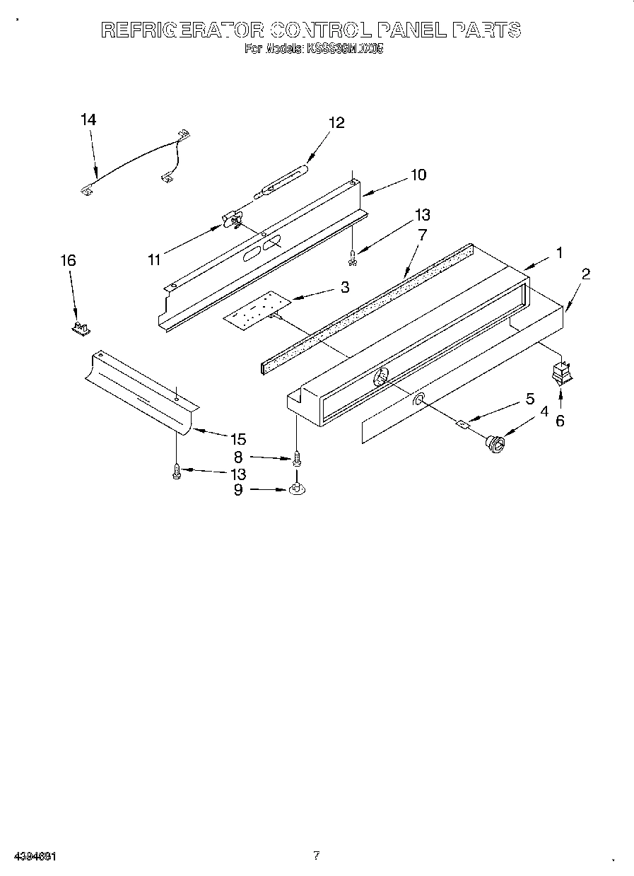 05 - REFRIGERATOR CONTROL PANEL