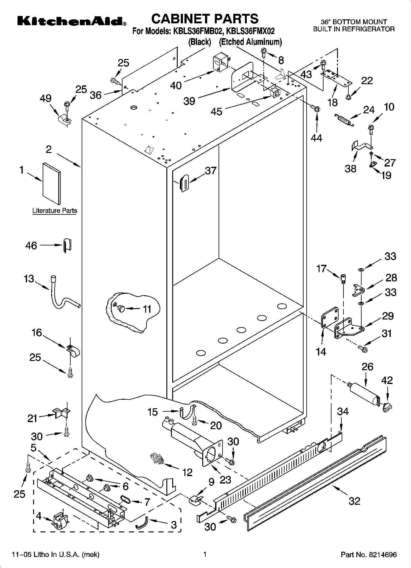 01 - CABINET PARTS