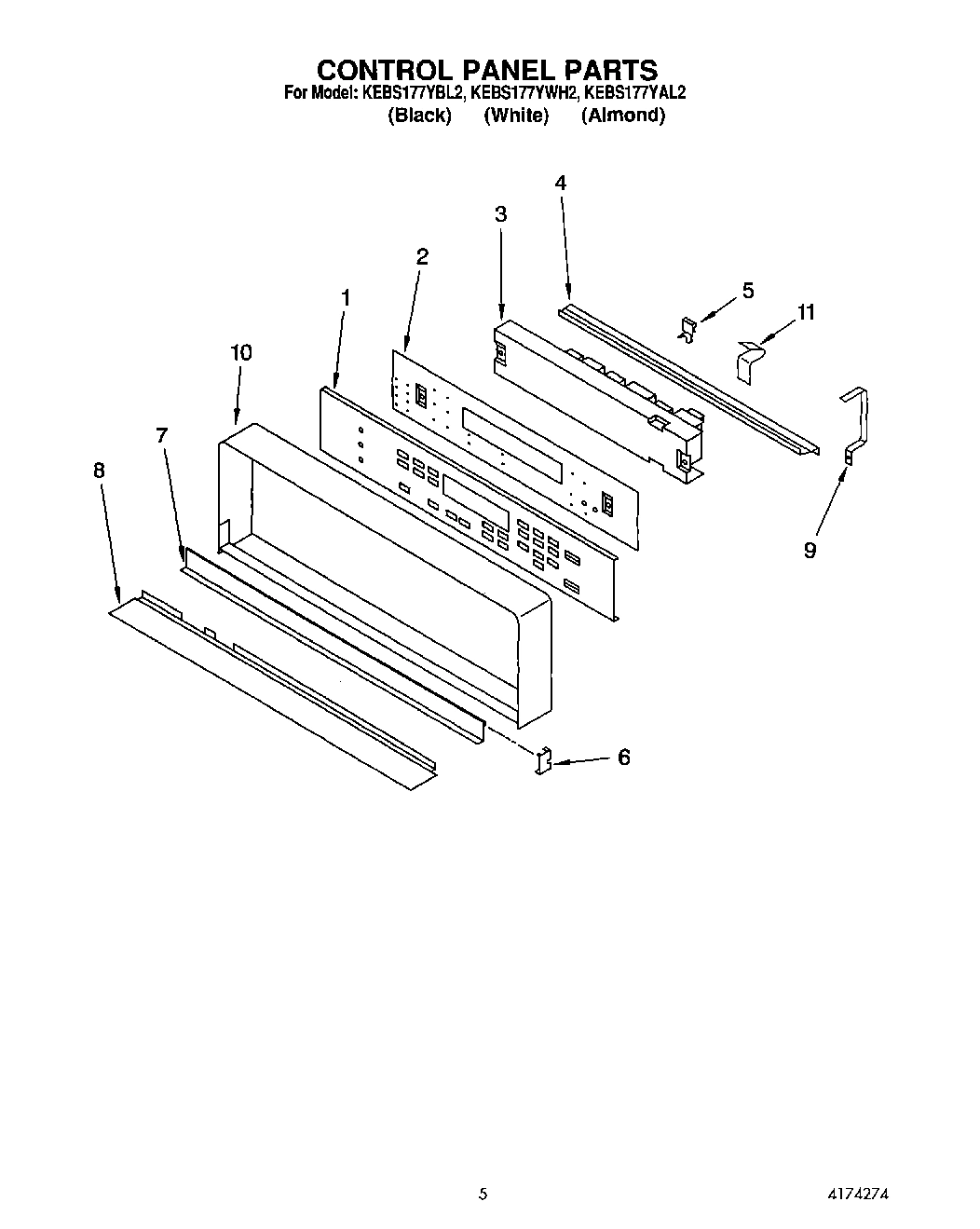 03 - CONTROL PANEL, LIT/OPTIONAL