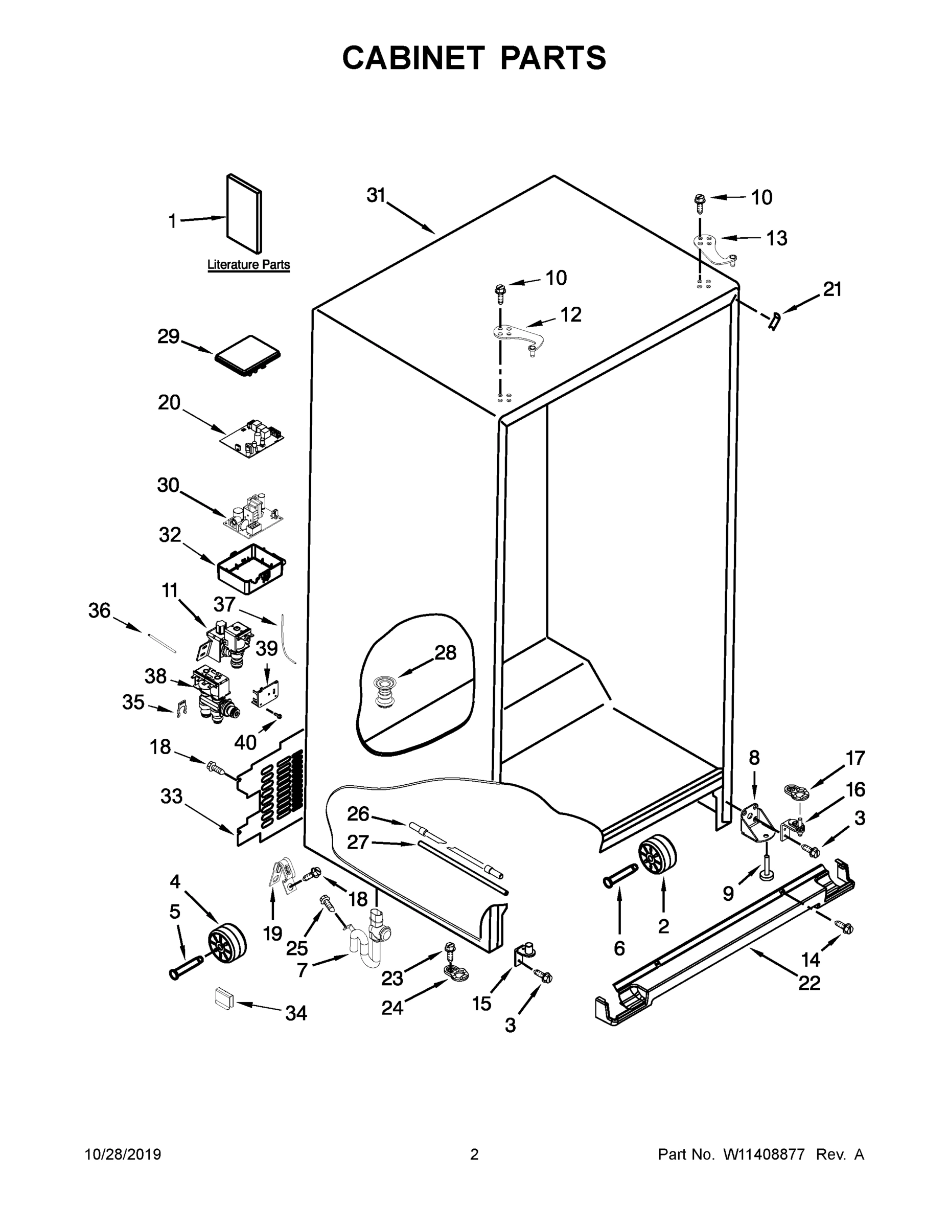 02 - CABINET PARTS