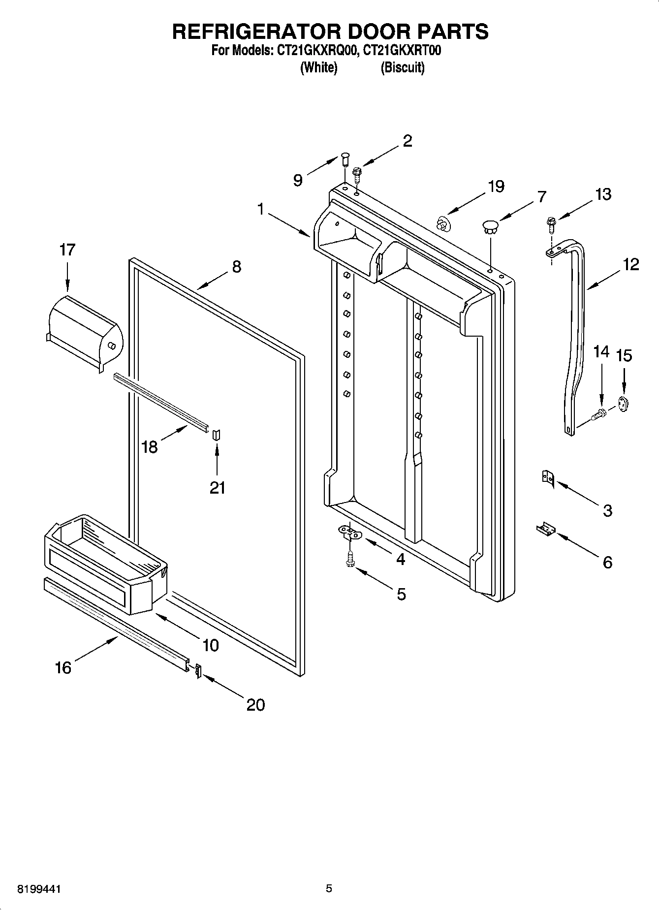 04 - REFRIGERATOR DOOR PARTS