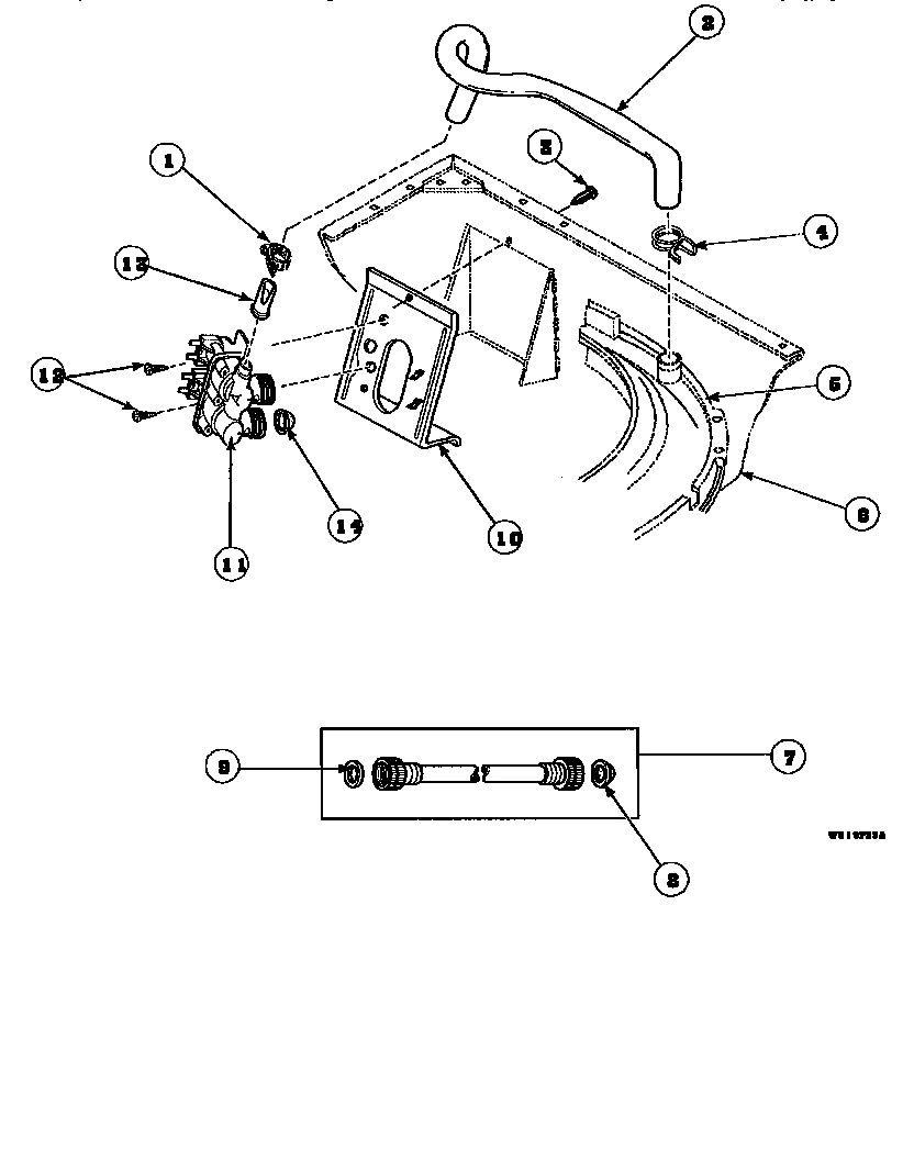 17 - INLET/FILL HOSE & MIXING VLV MTG BRKT