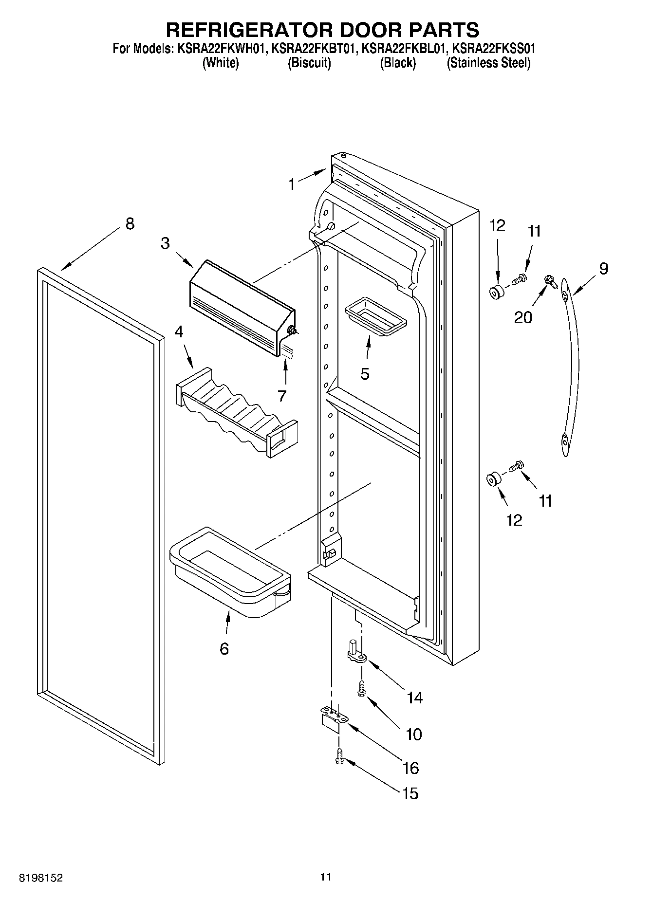 07 - REFRIGERATOR DOOR PARTS