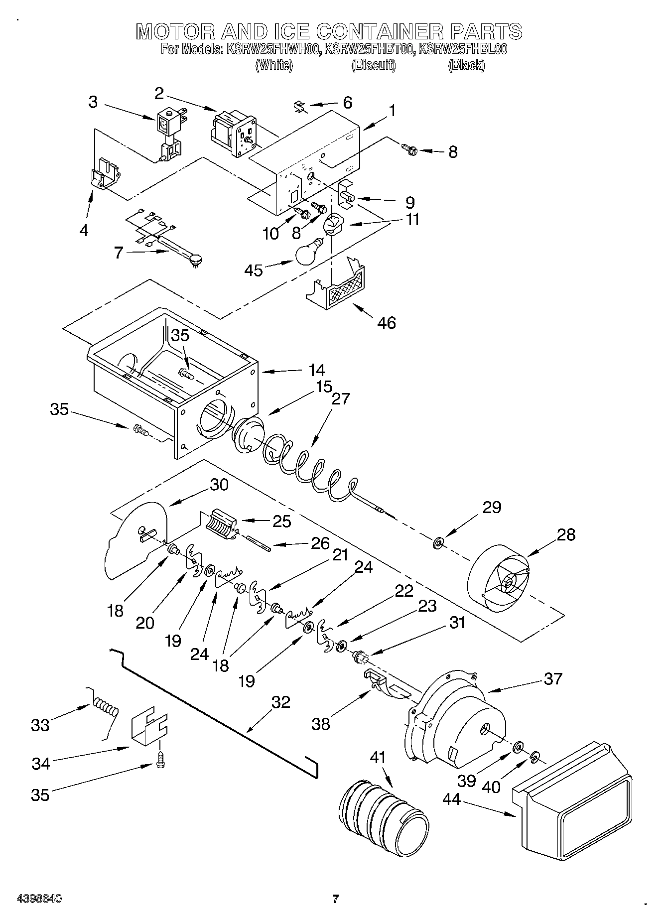 05 - MOTOR AND ICE CONTAINER
