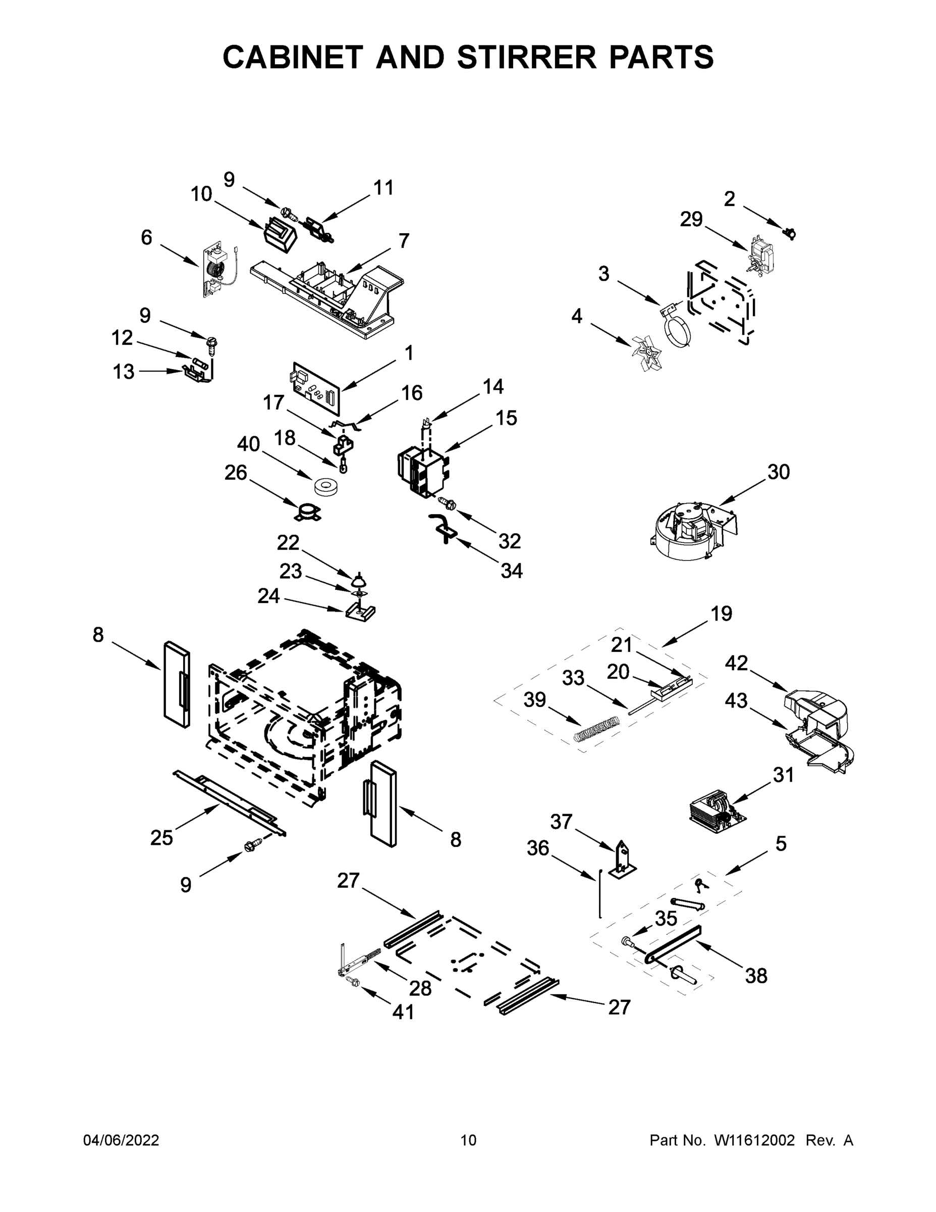 06 - CABINET AND STIRRER PARTS