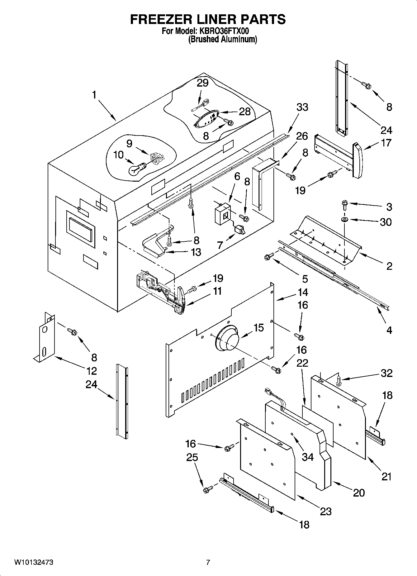 05 - FREEZER LINER PARTS