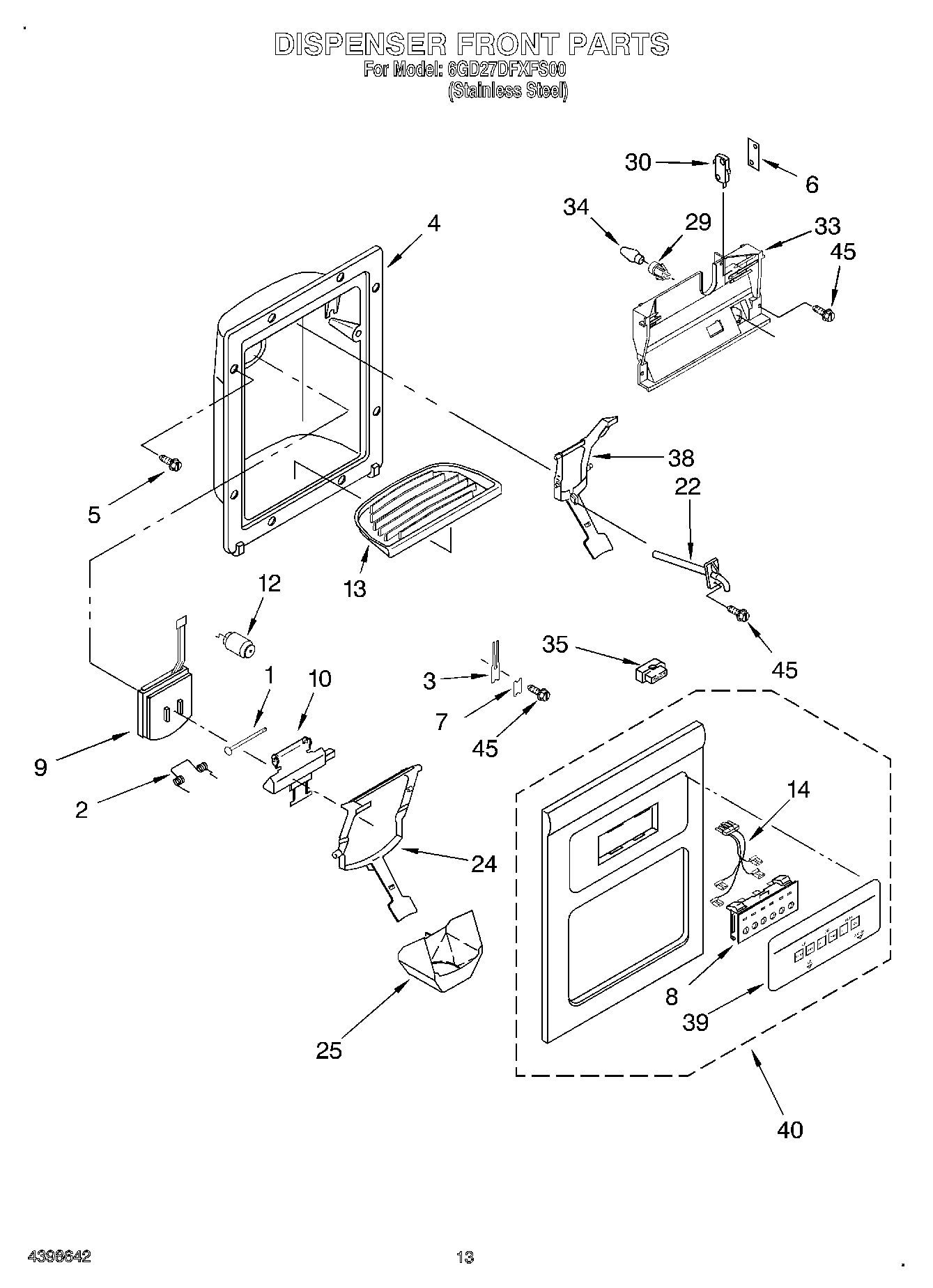 08 - DISPENSER FRONT