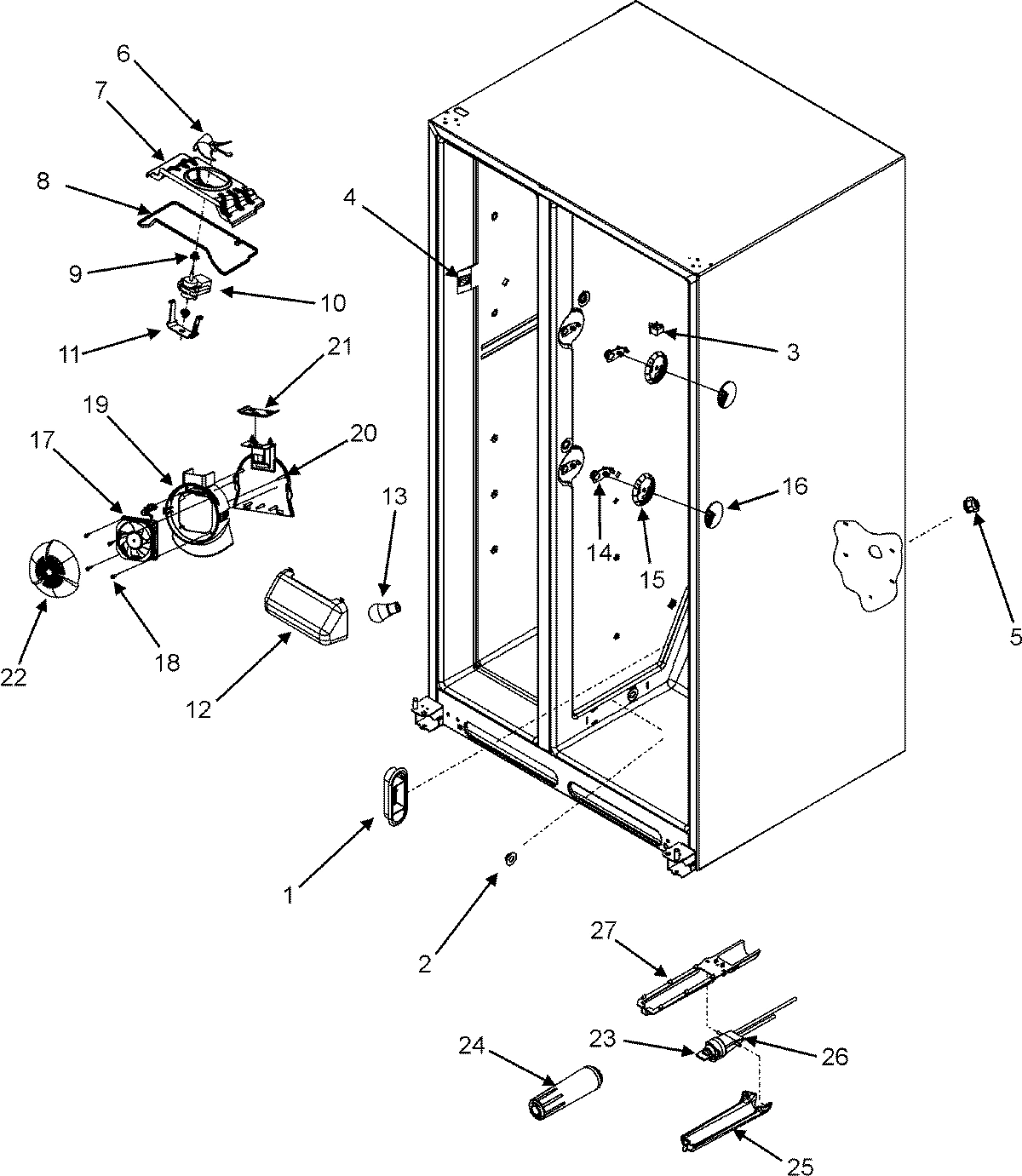 05 - EVAP FAN/CONVECTION FAN/CRISP LT/FILTER