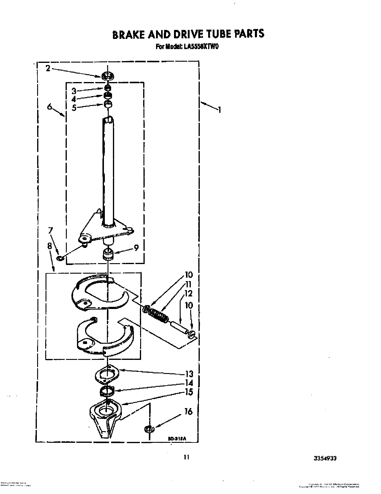 09 - BRAKE AND DRIVE TUBE