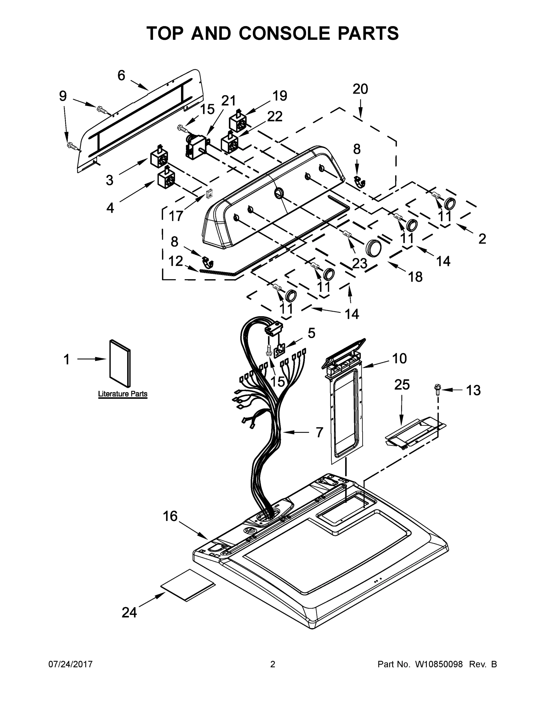 02 - TOP AND CONSOLE PARTS