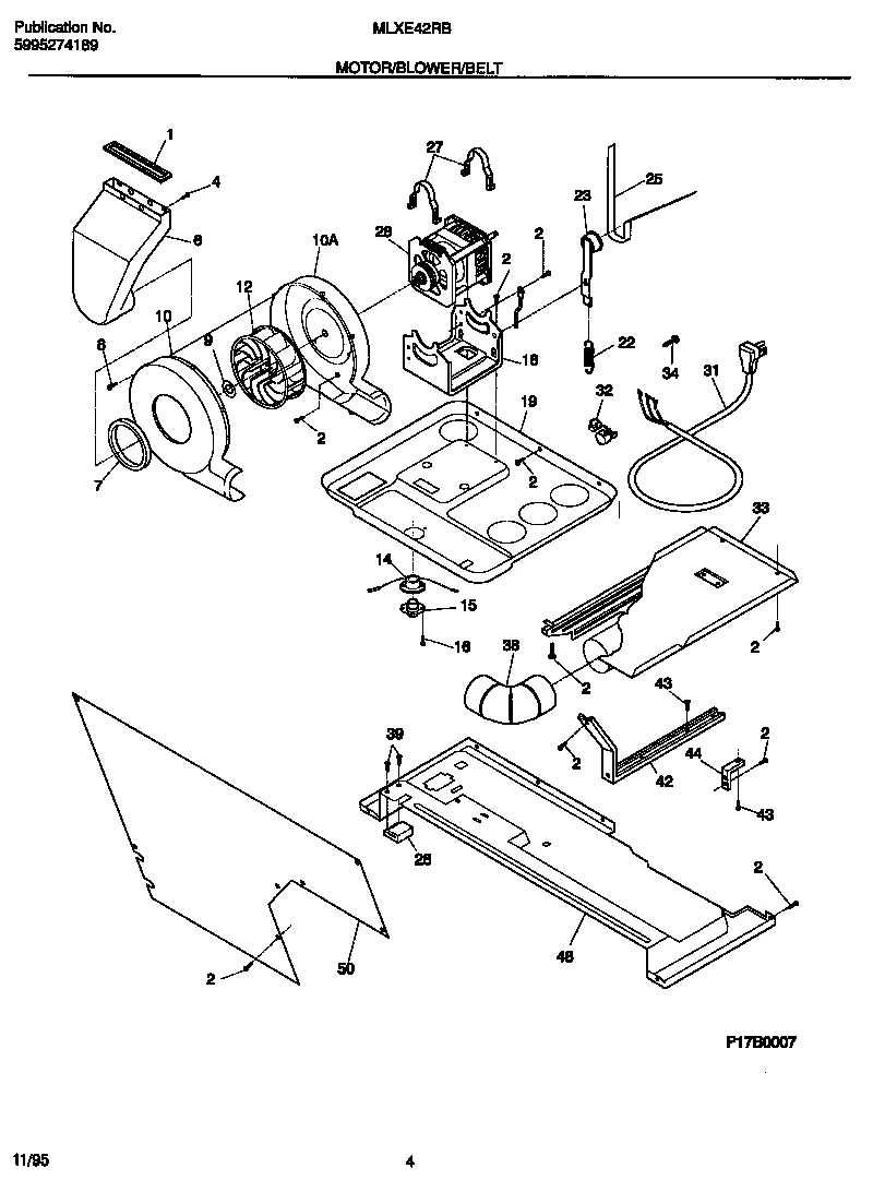 03 - MOTOR/BLOWER/BELT
