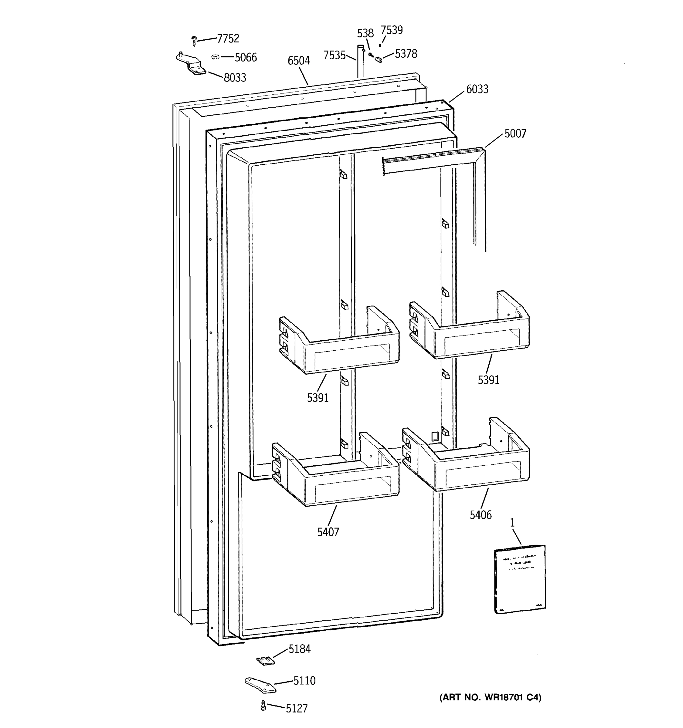 FREEZER DOOR