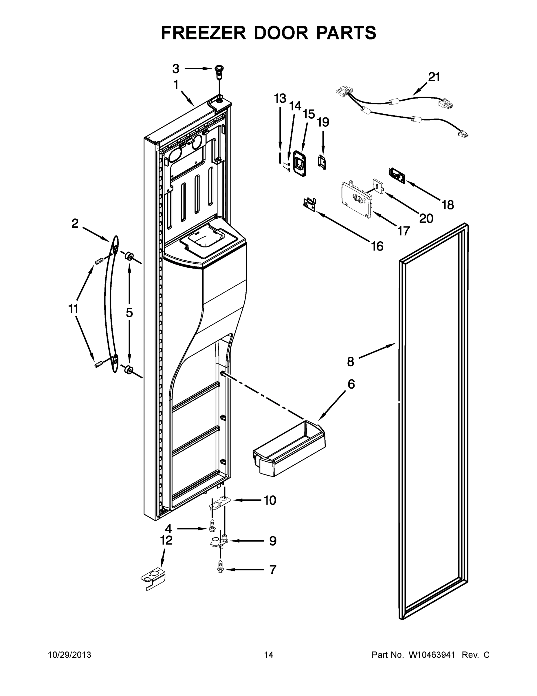 08 - FREEZER DOOR PARTS