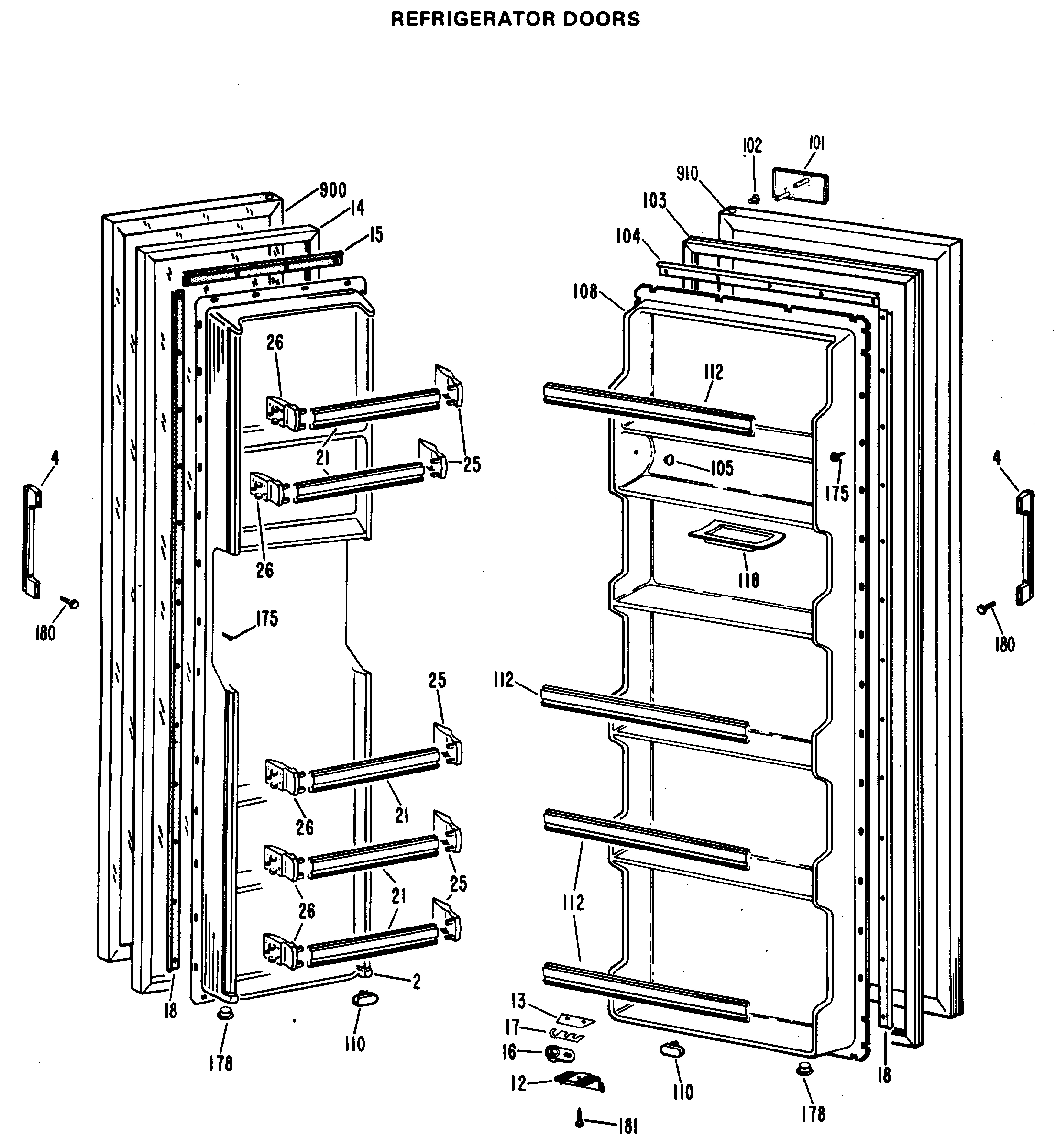 REFRIGERATOR DOORS
