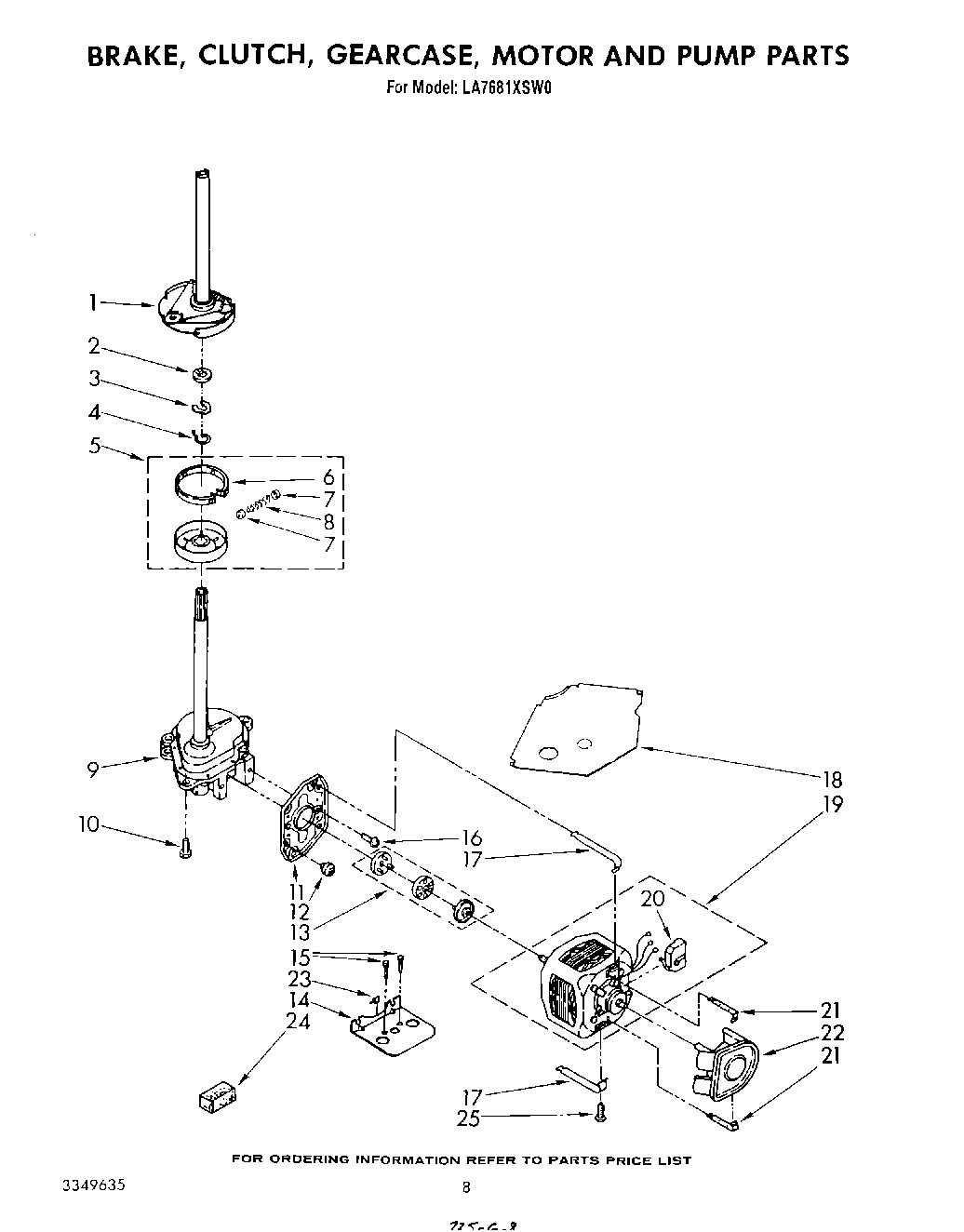06 - BRAKE, CLUTCH, GEARCASE, MOTOR AND PUMP