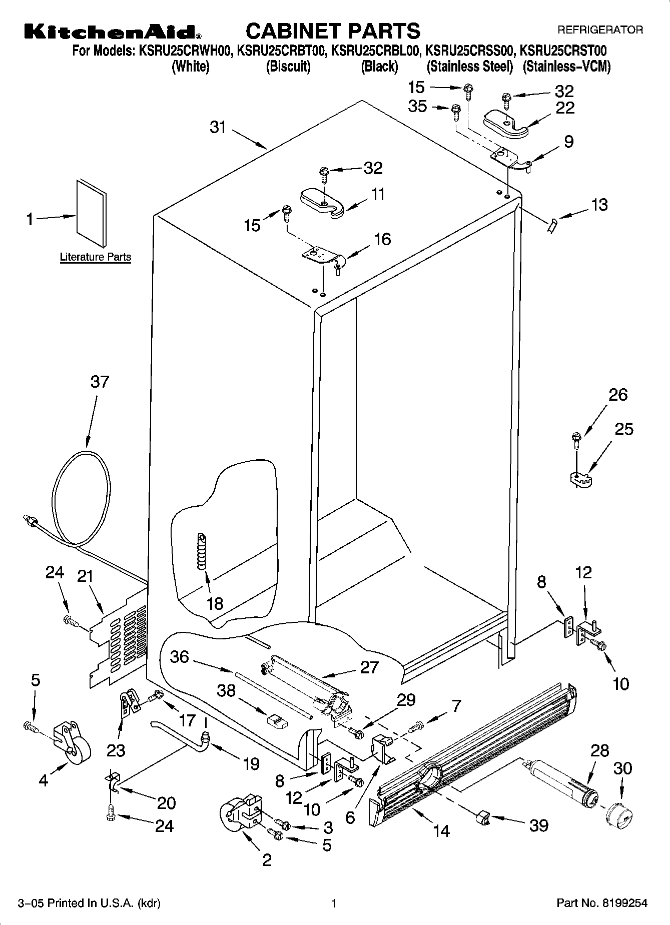 01 - CABINET PARTS
