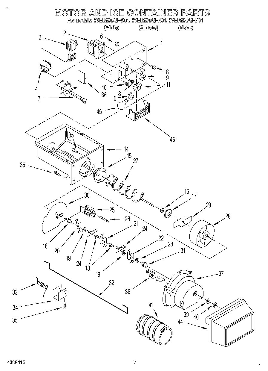 05 - MOTOR AND ICE CONTAINER
