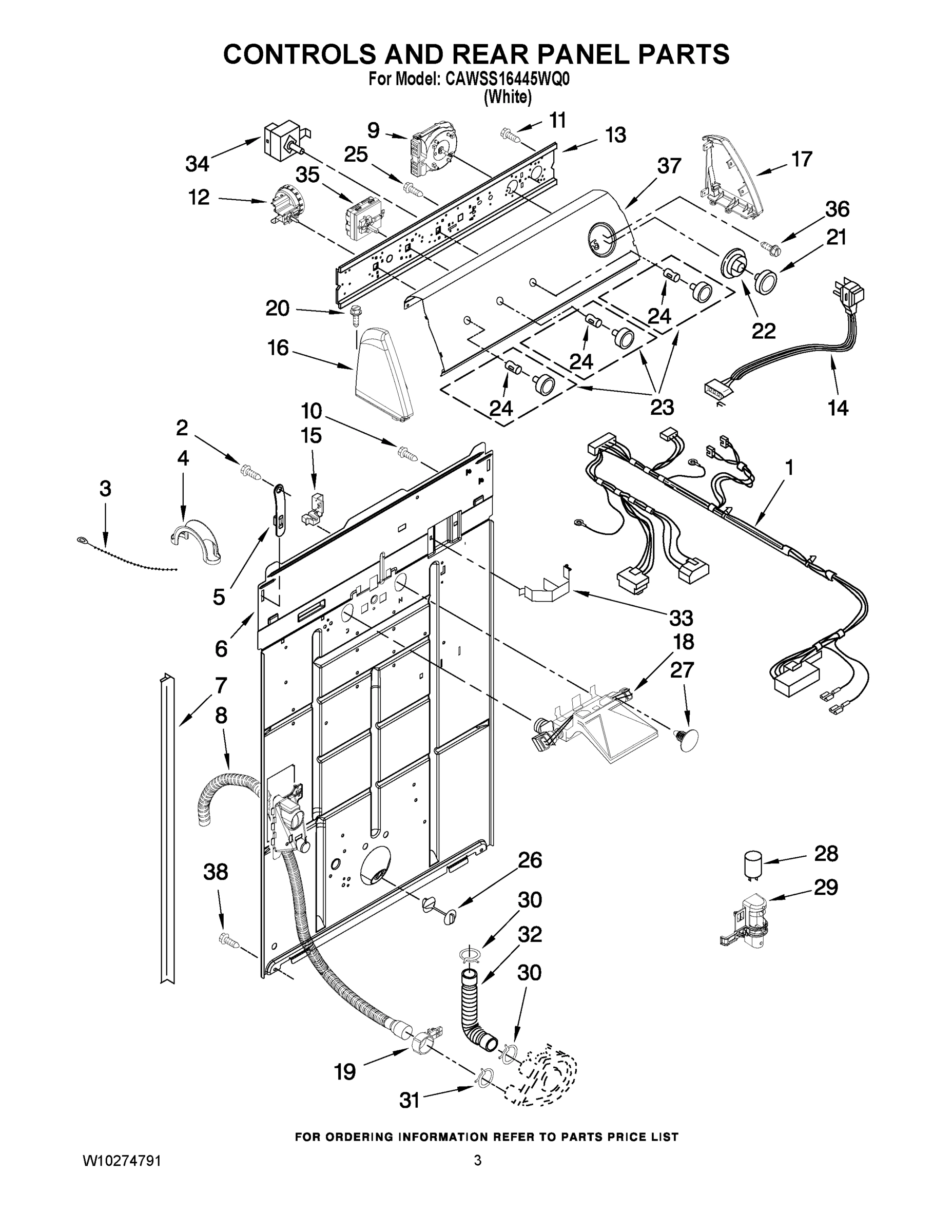 02 - CONTROLS AND REAR PANEL PARTS