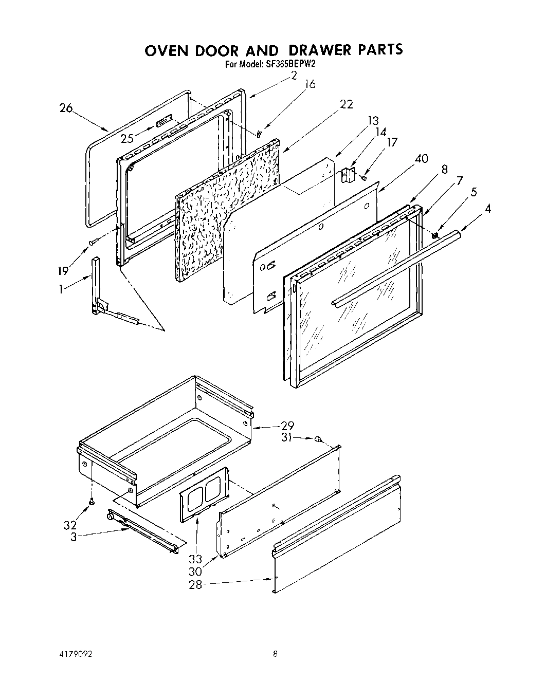 06 - OVEN DOOR AND DRAWER