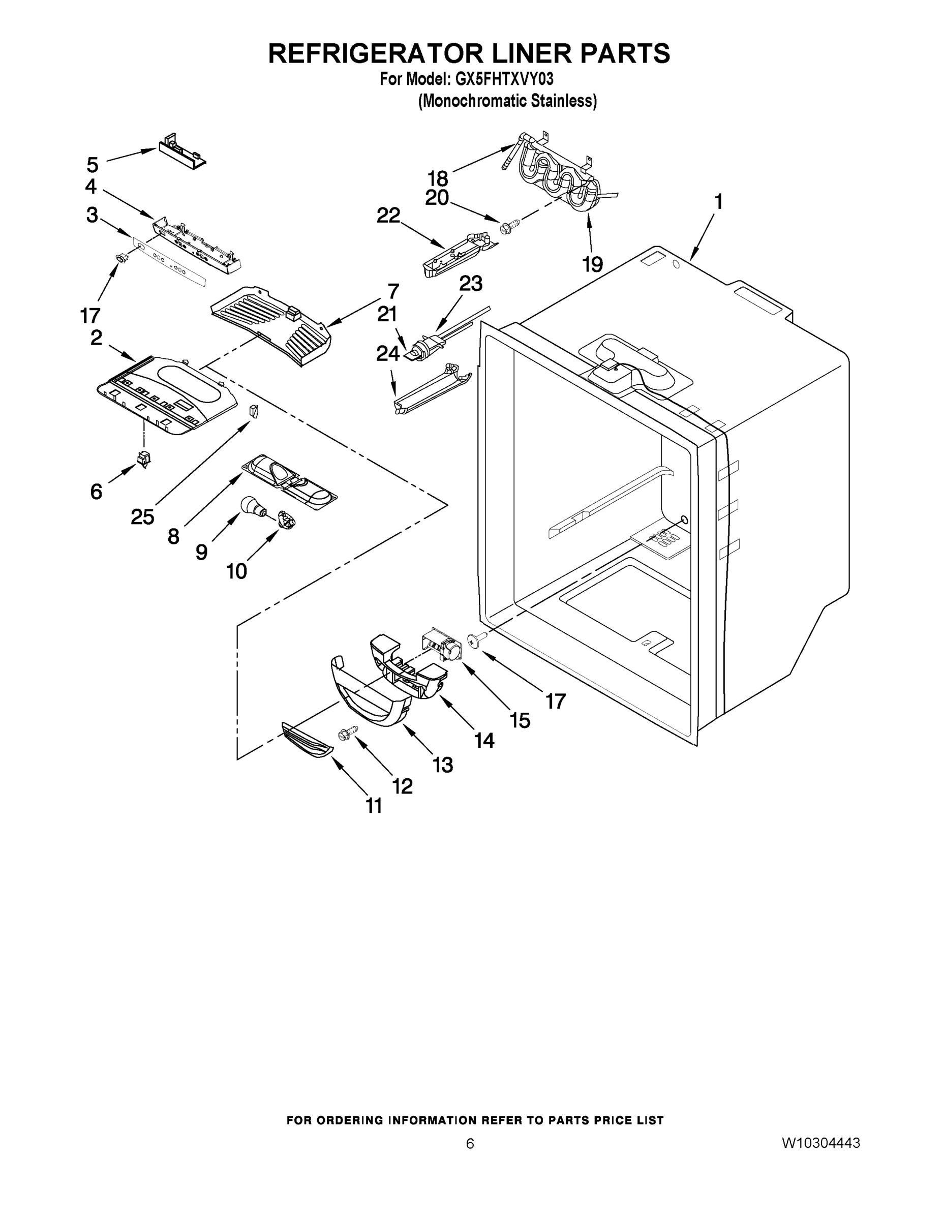 04 - REFRIGERATOR LINER PARTS