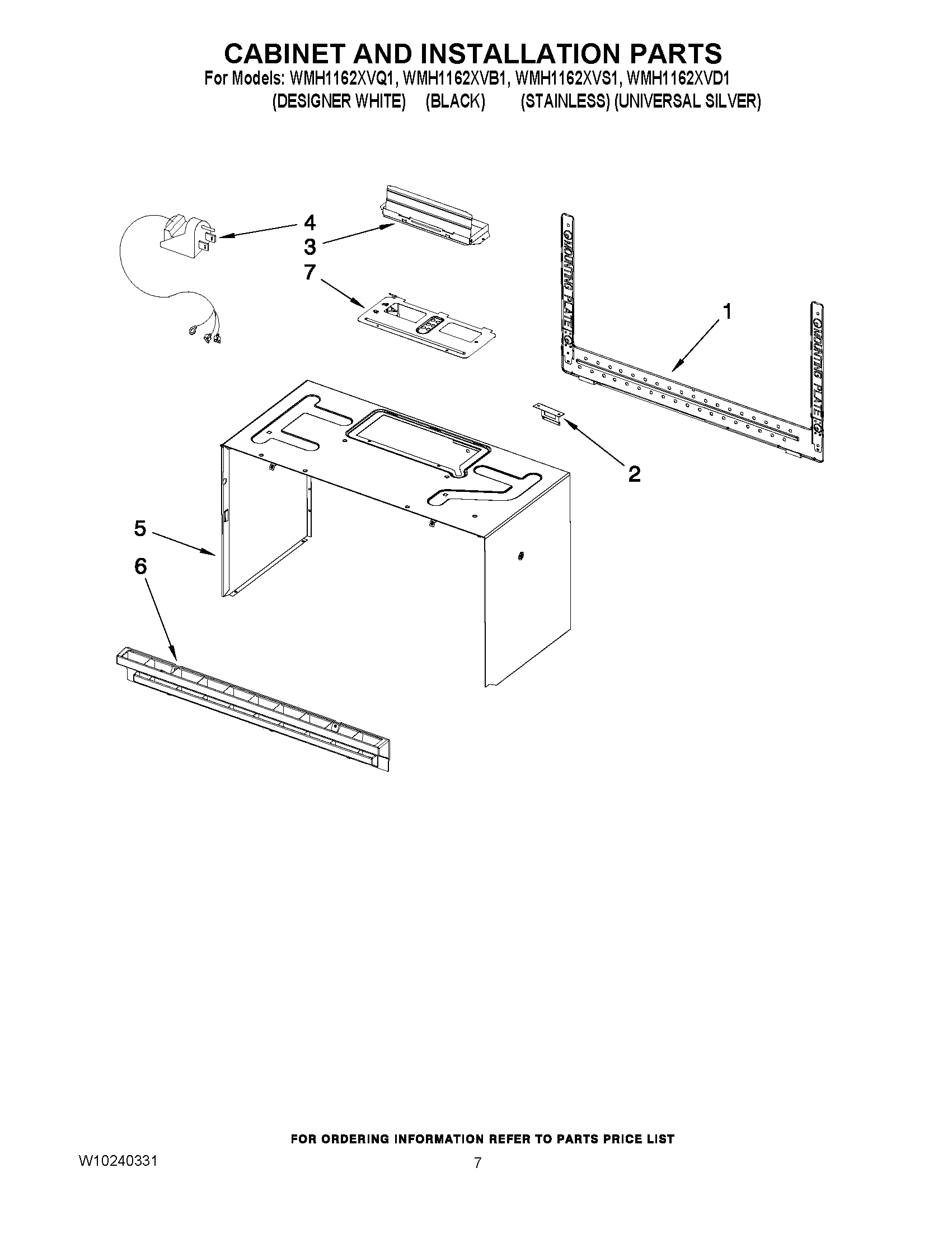 06 - CABINET AND INSTALLATION PARTS