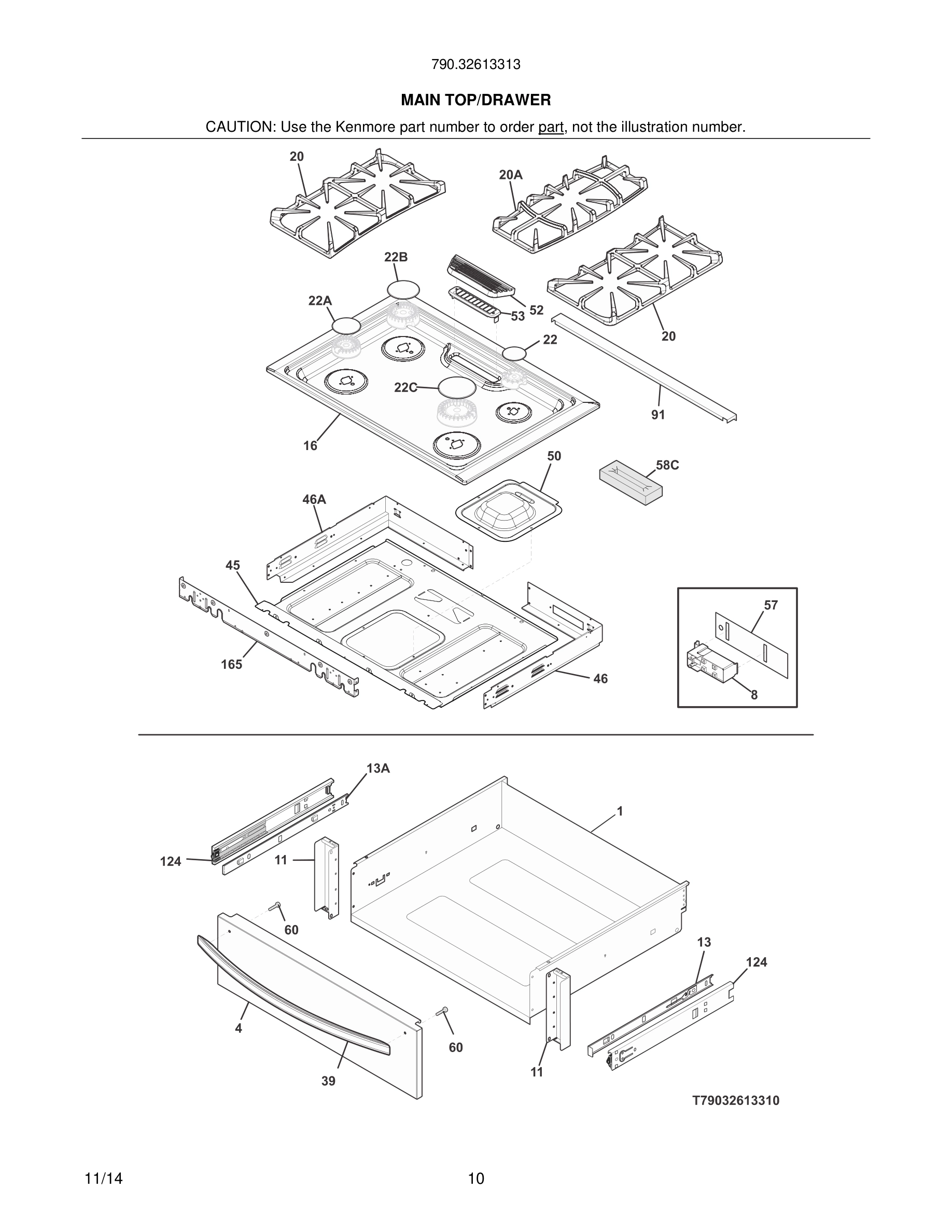 11 - MAIN TOP/DRAWER