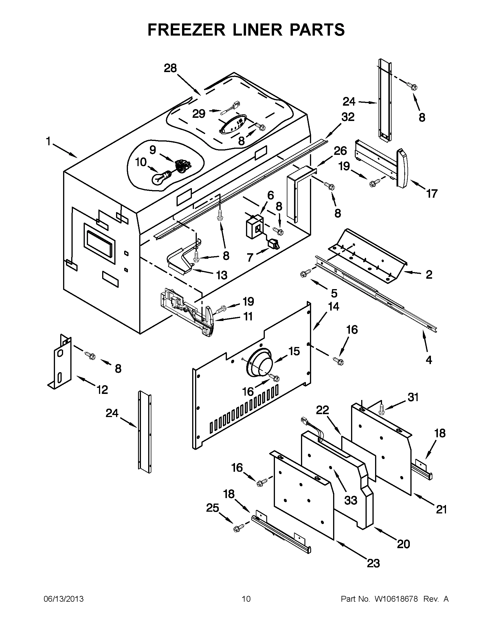 05 - FREEZER LINER PARTS