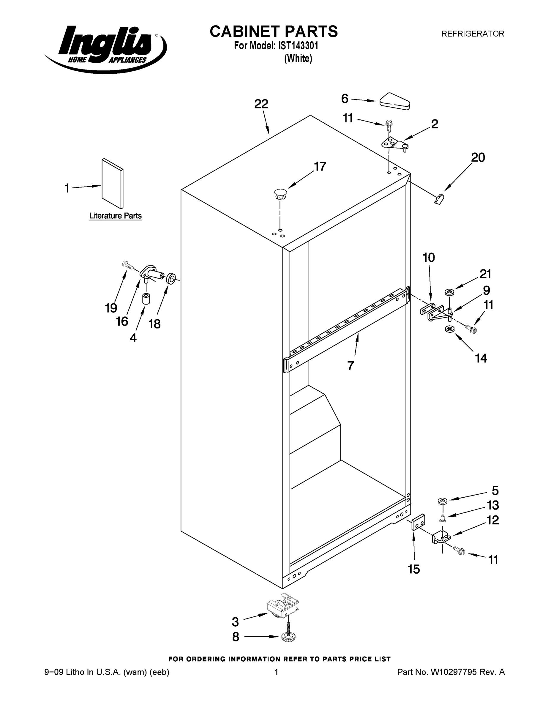 01 - CABINET PARTS