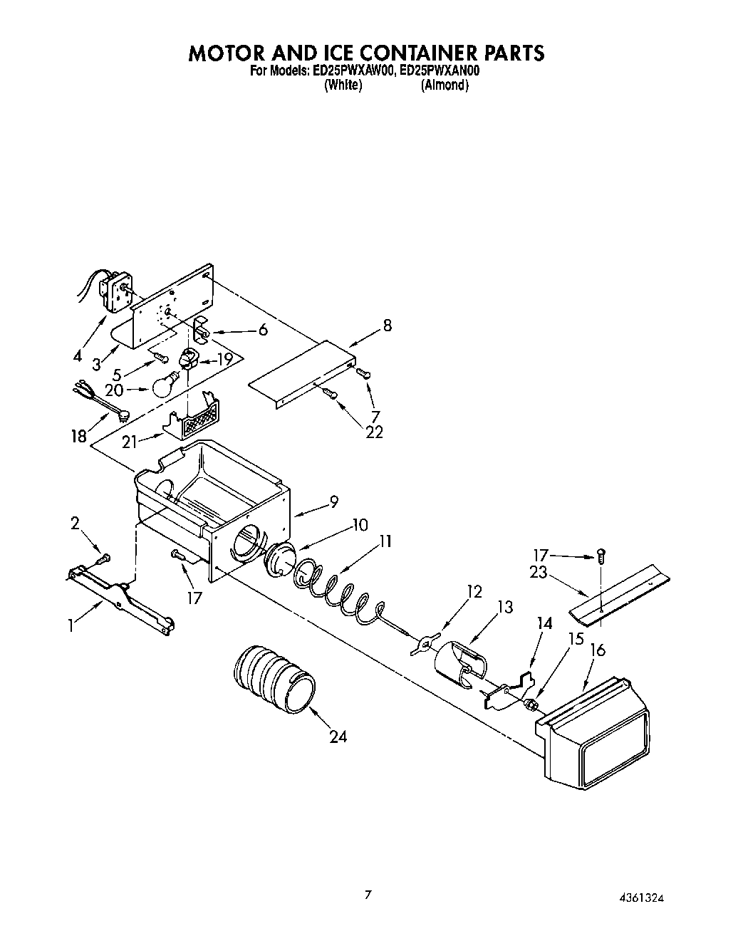 06 - MOTOR AND ICE CONTAINER