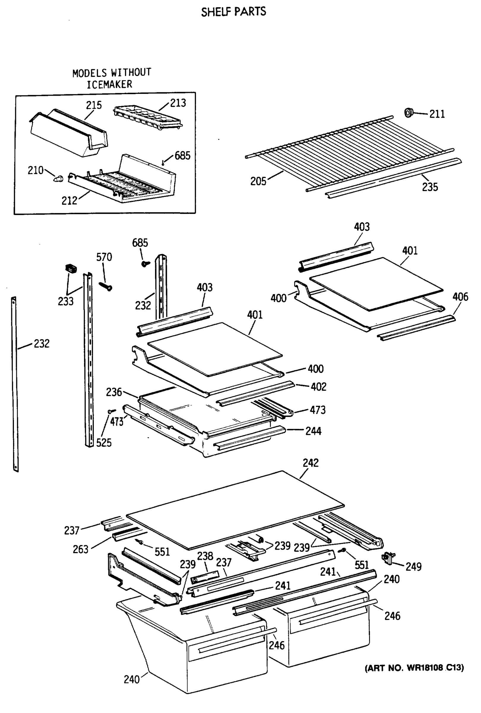 SHELF PARTS