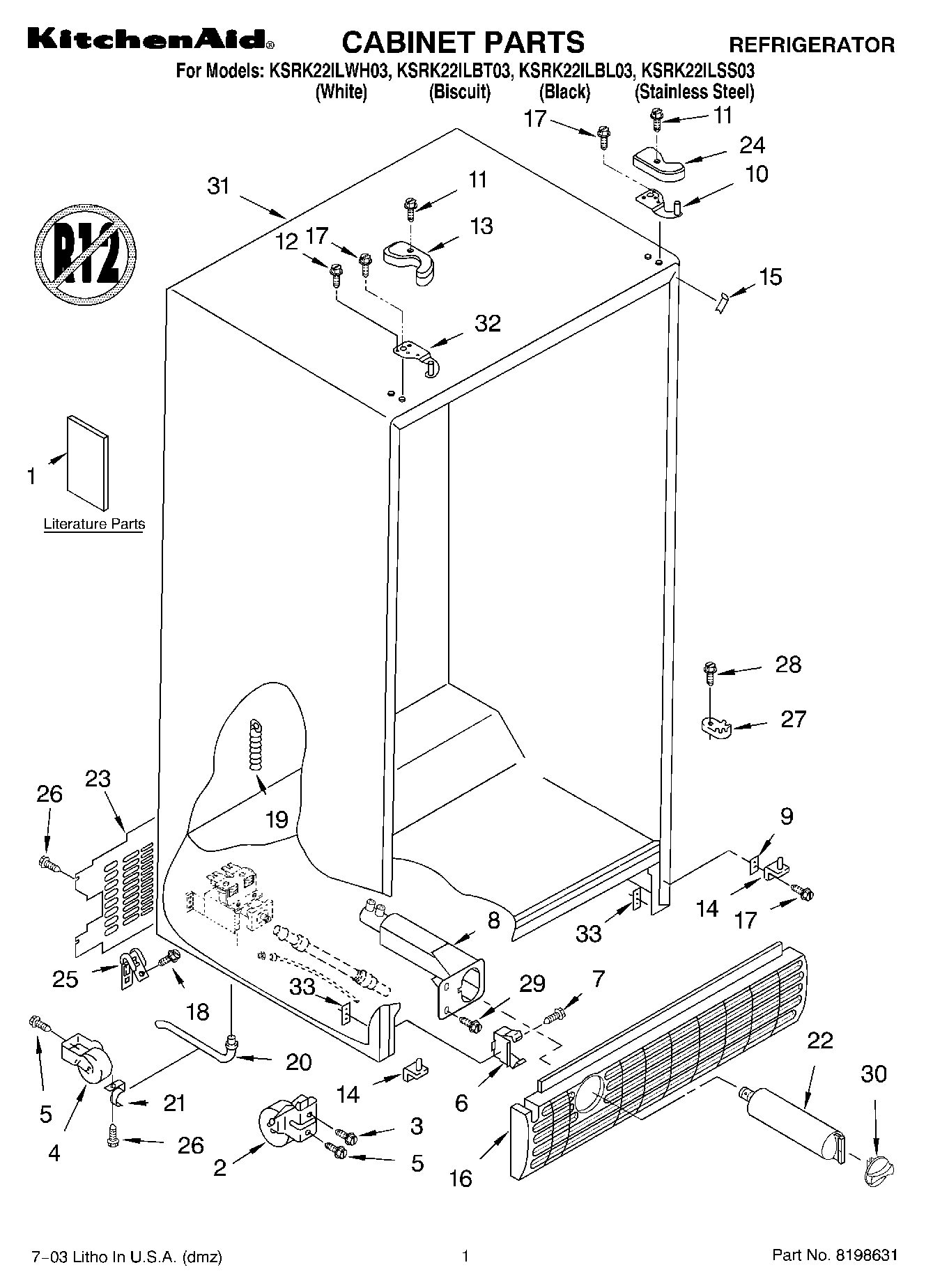 01 - CABINET PARTS