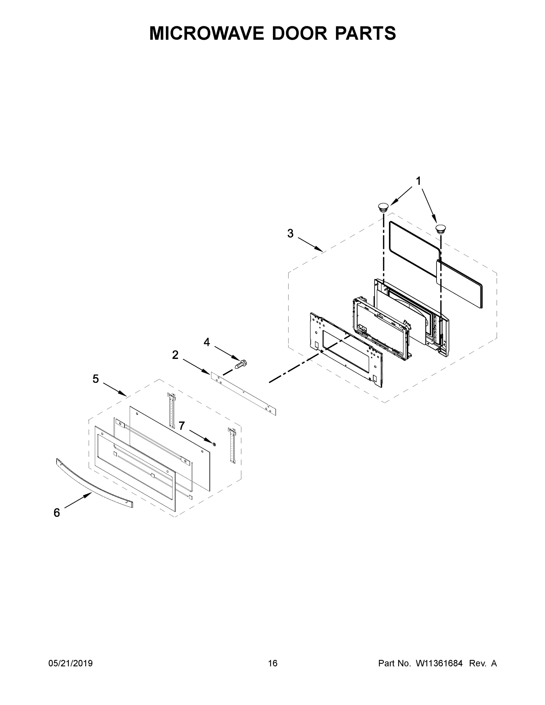 09 - MICROWAVE DOOR PARTS