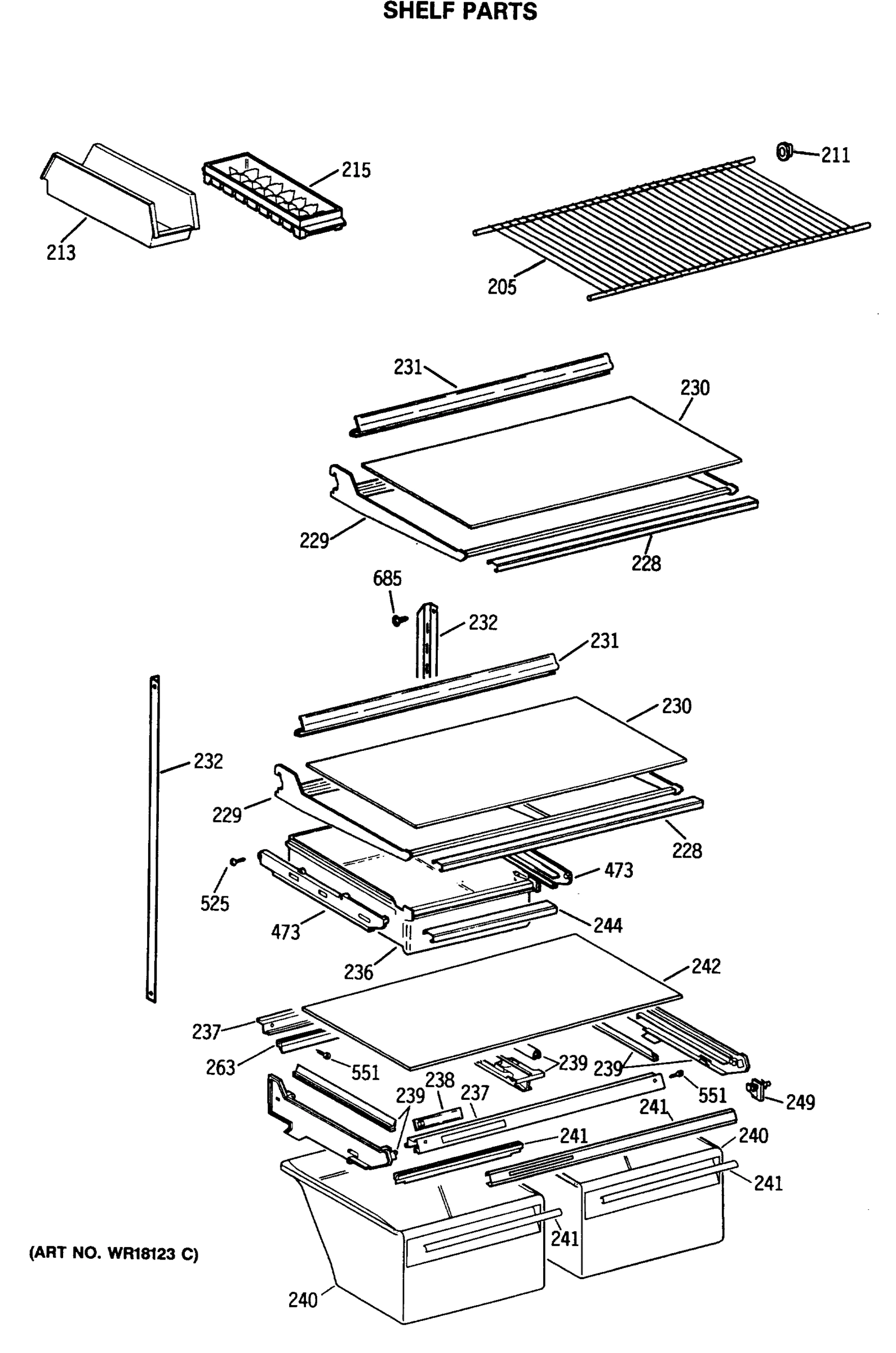 SHELF PARTS