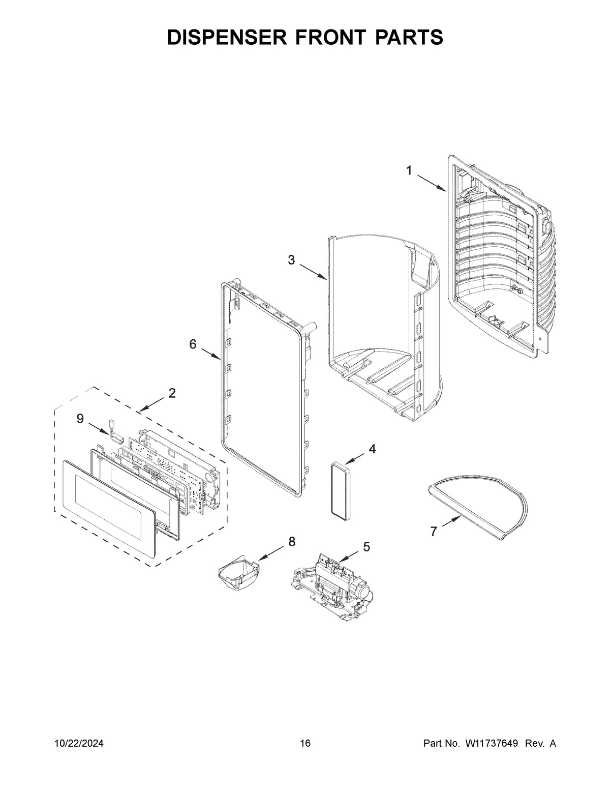 09 - DISPENSER FRONT PARTS