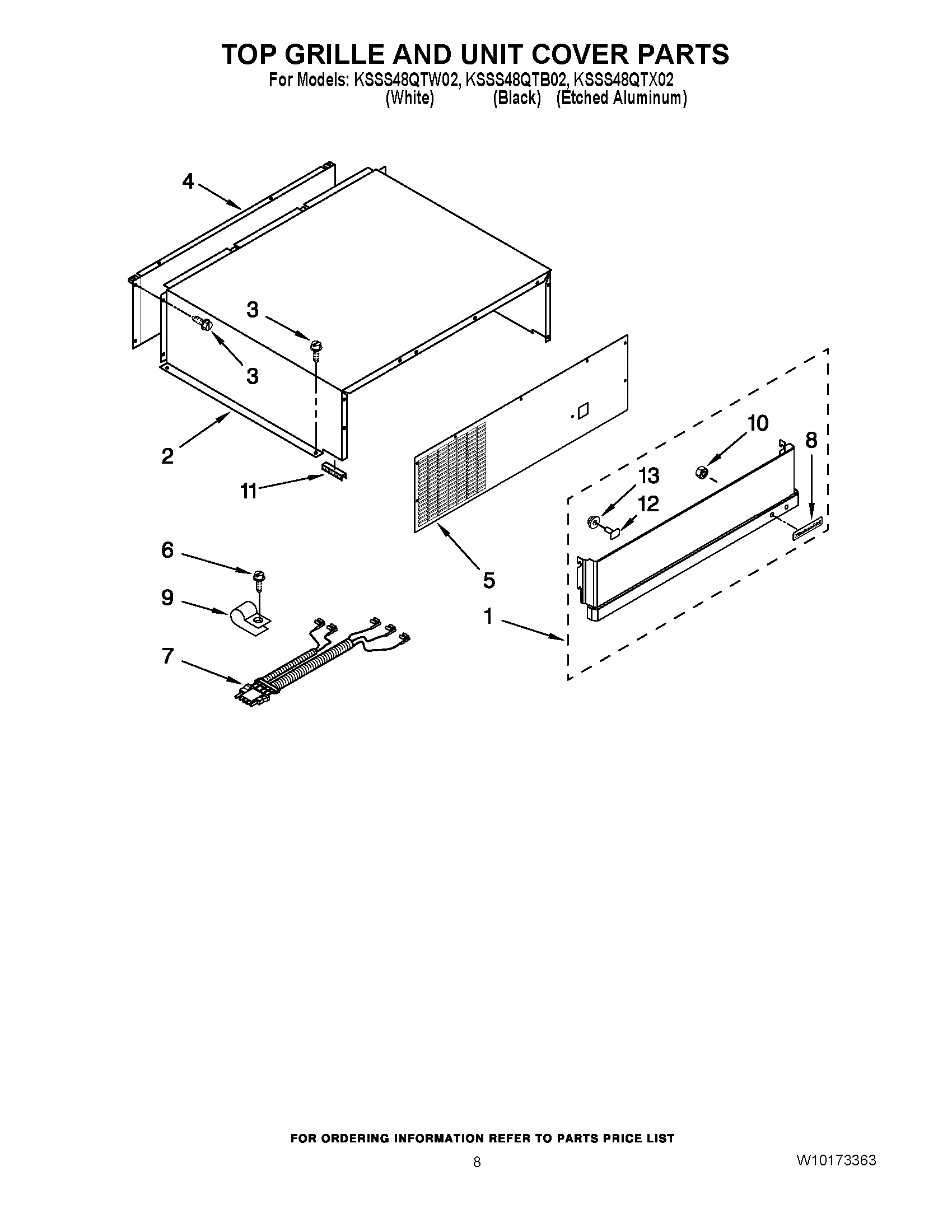 06 - TOP GRILLE AND UNIT COVER PARTS
