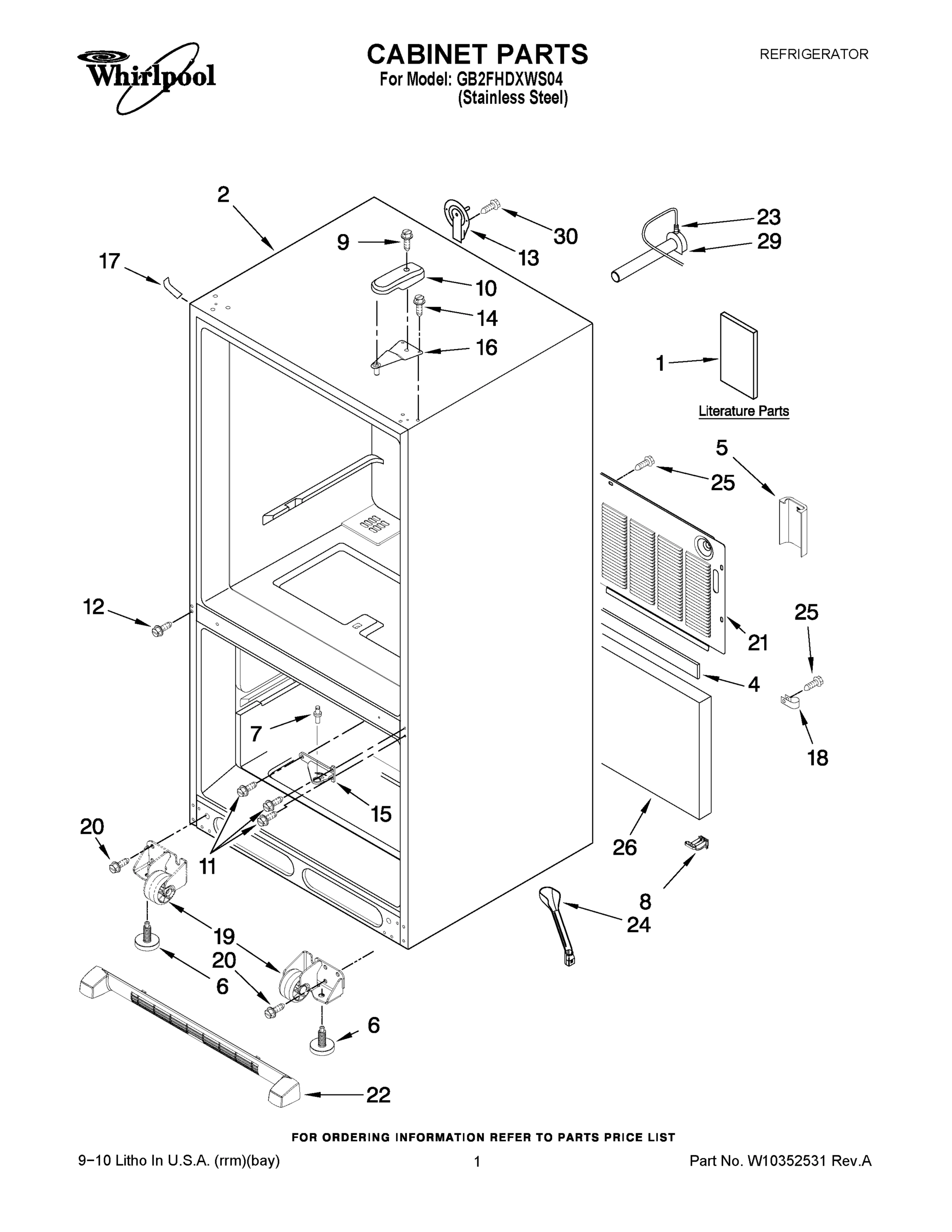 01 - CABINET PARTS
